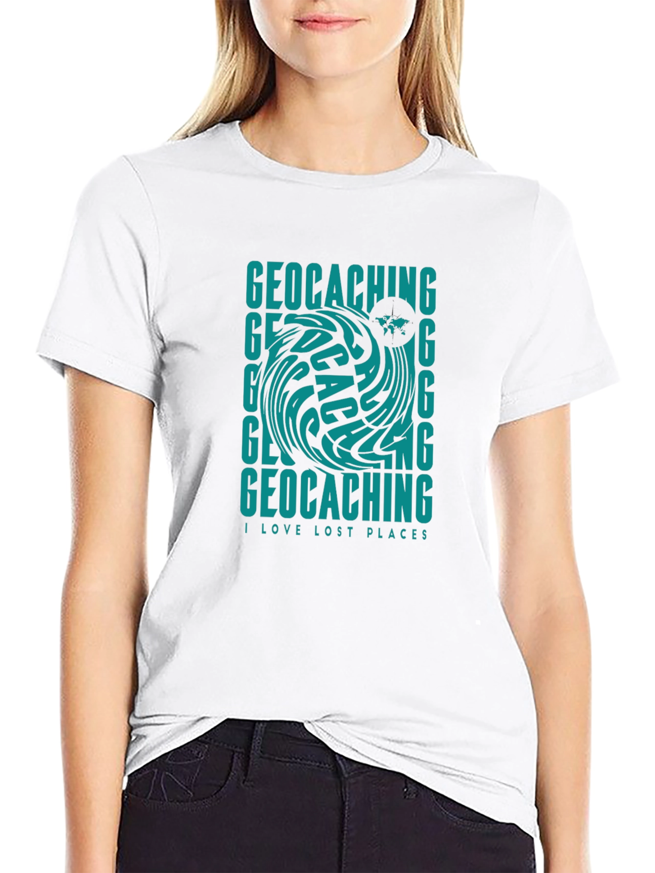 Geocaching T-Shirt - I Love Lost Places