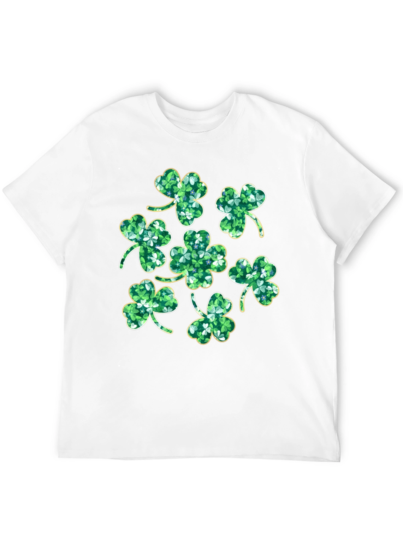St. Patricks Day Clover T-Shirt - Black