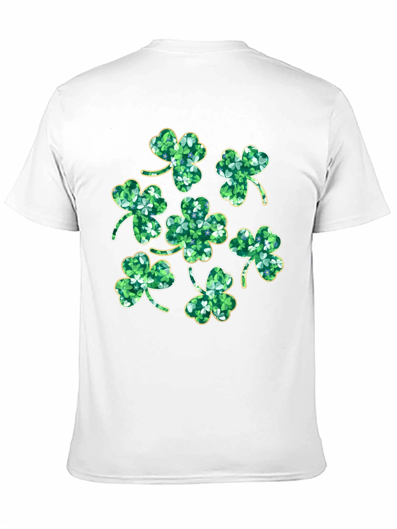 St. Patricks Day Clover T-Shirt - Black
