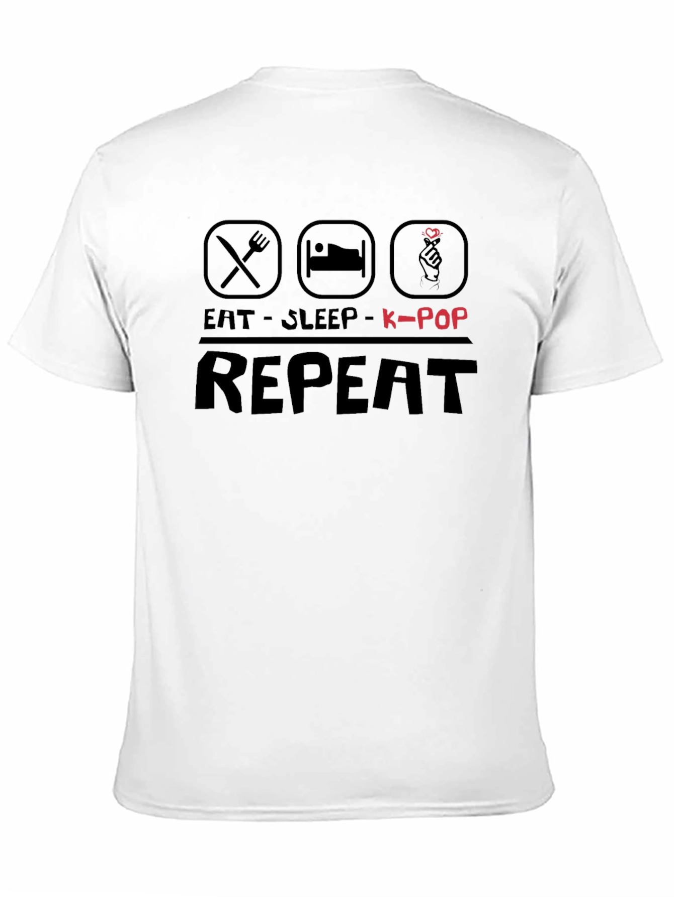 Eat Sleep K-Pop Repeat T-Shirt