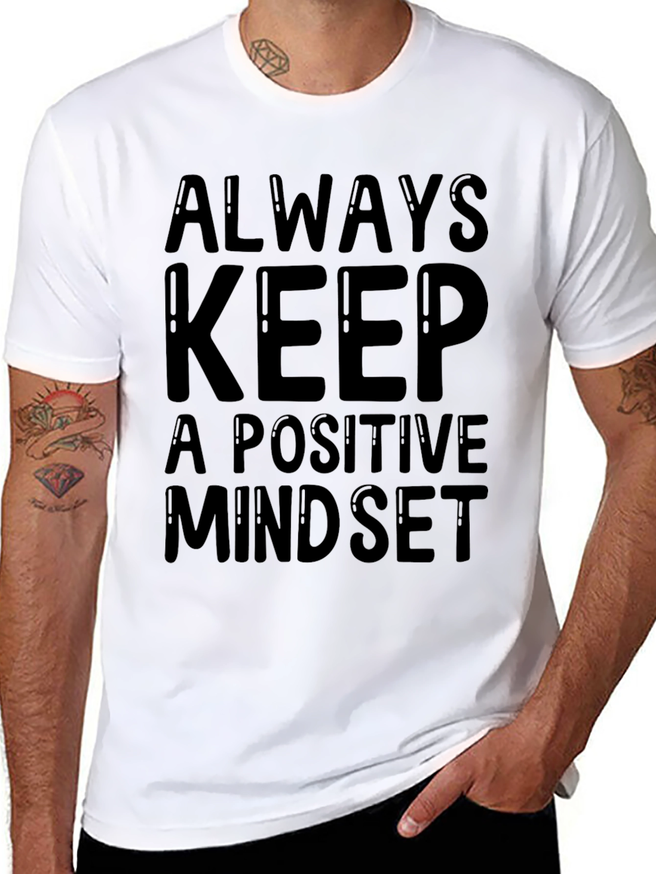 Positive Mindset Graphic T-Shirt