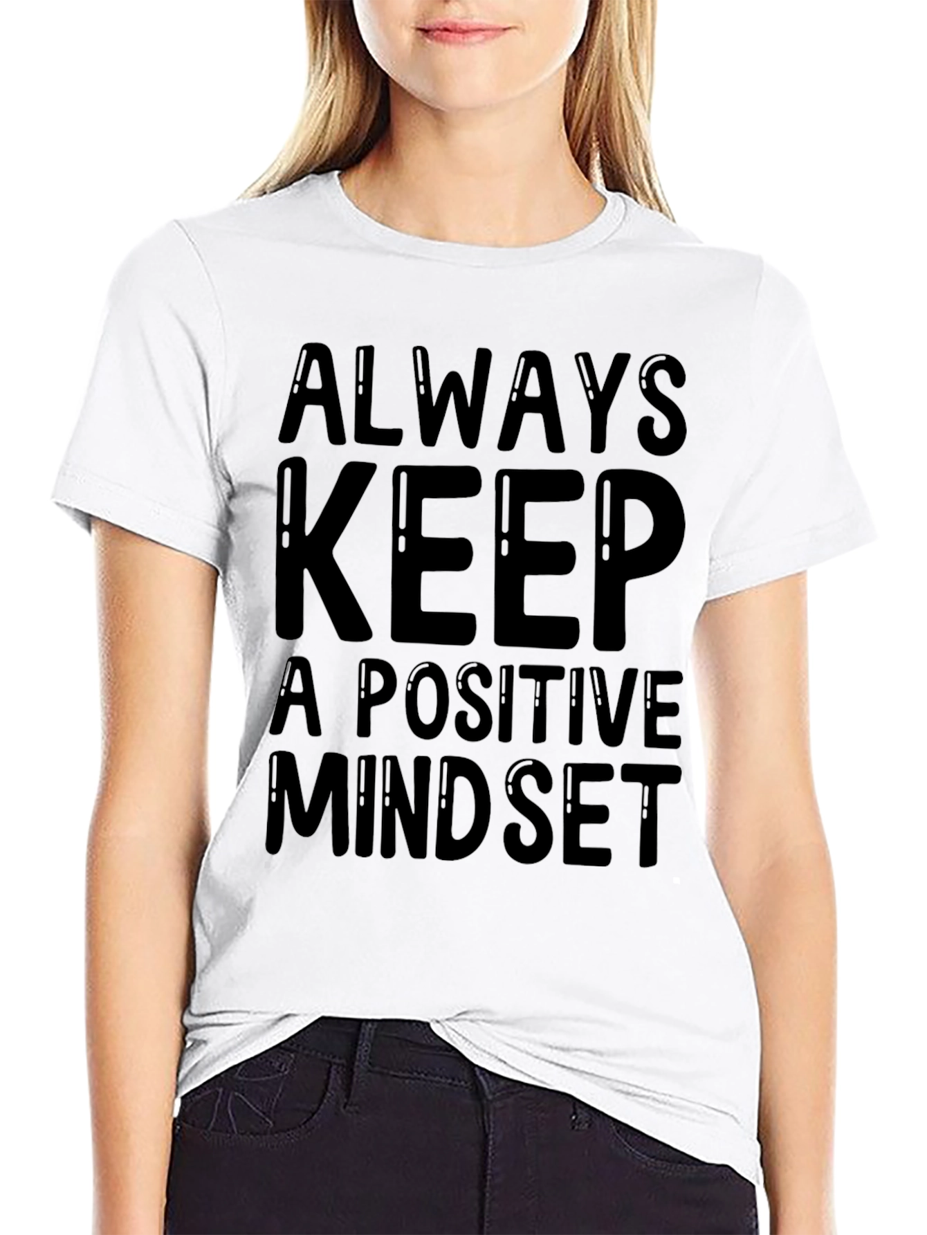 Positive Mindset Graphic T-Shirt