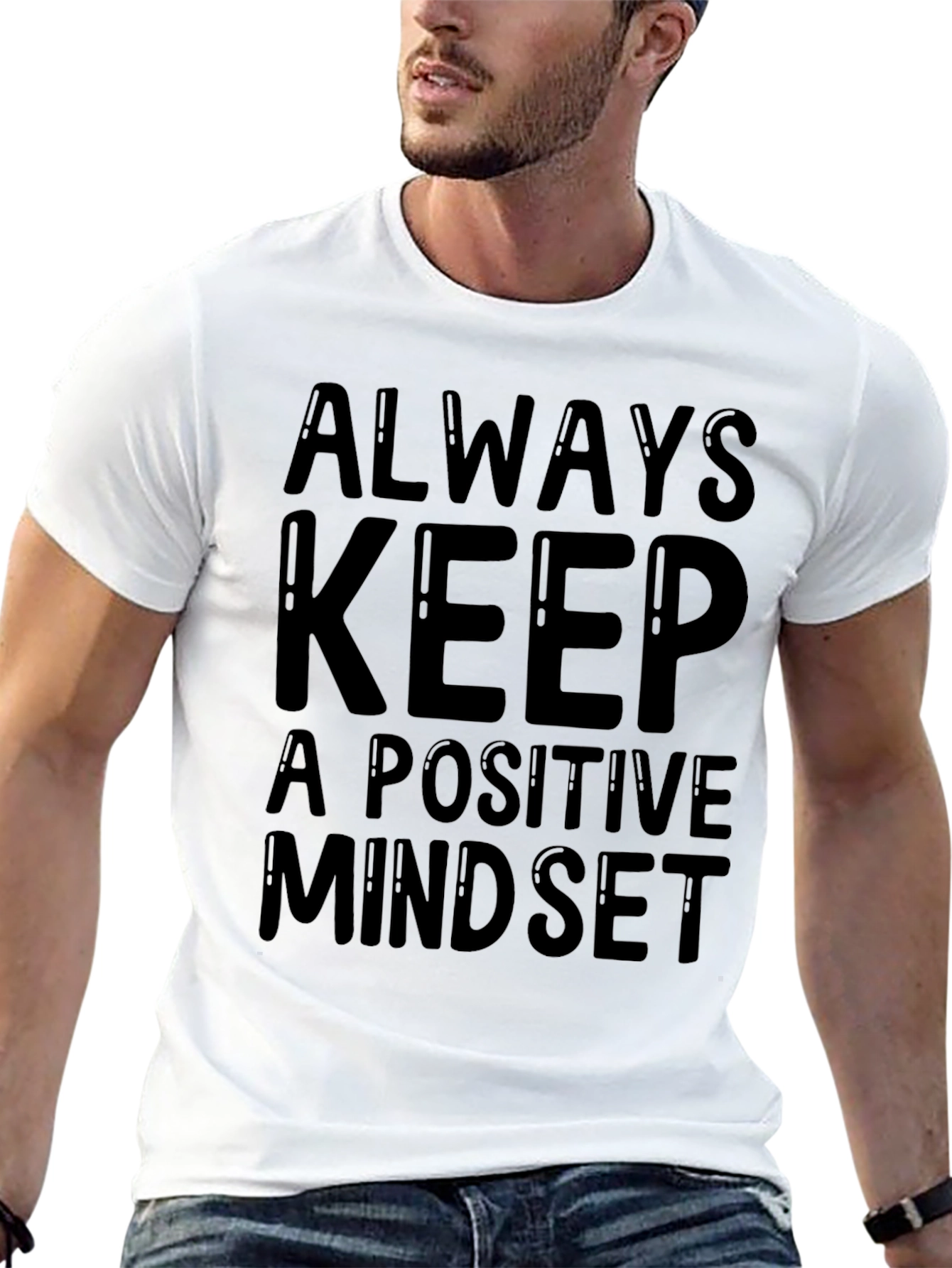 Positive Mindset Graphic T-Shirt