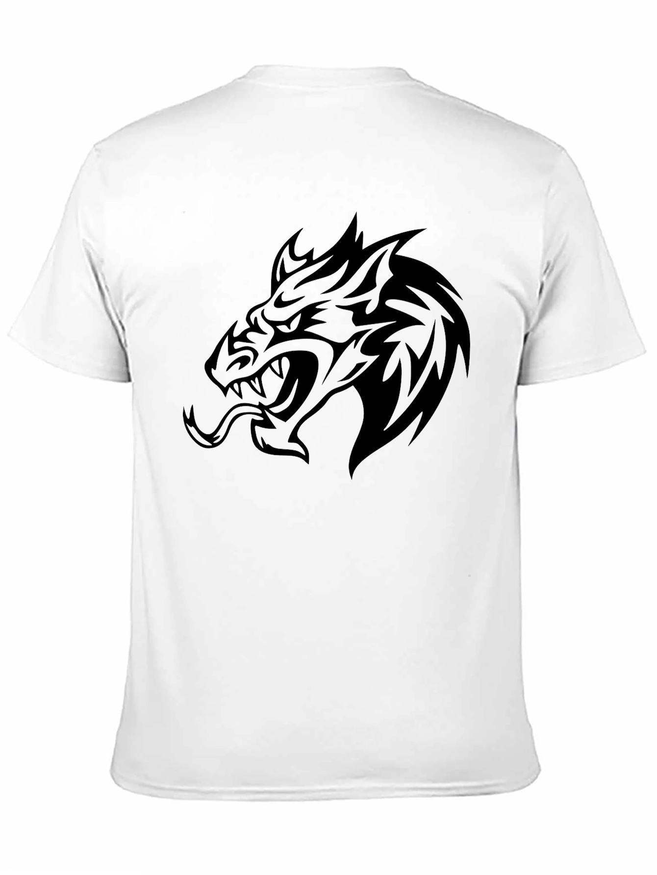 Mens Black Dragon Graphic T-Shirt