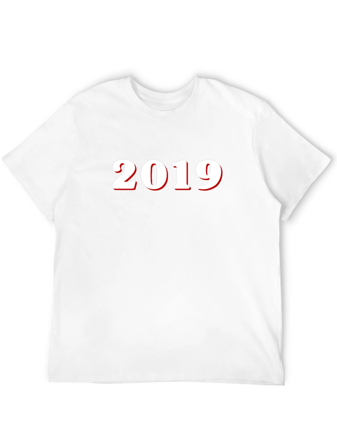 2019 Graphic Tee - Black Cotton Blend T-Shirt