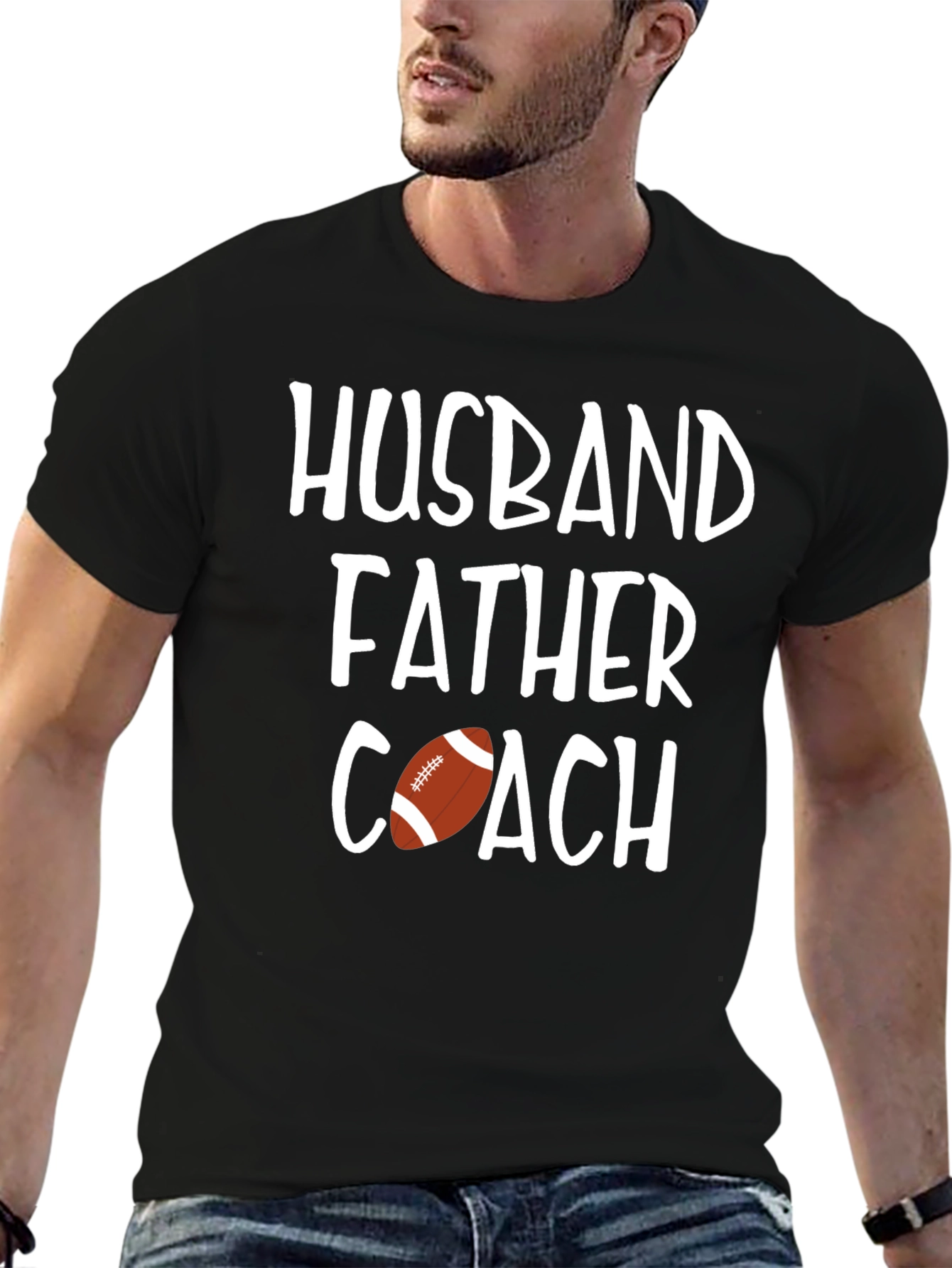 Husband Father Coach Graphic T-Shirt