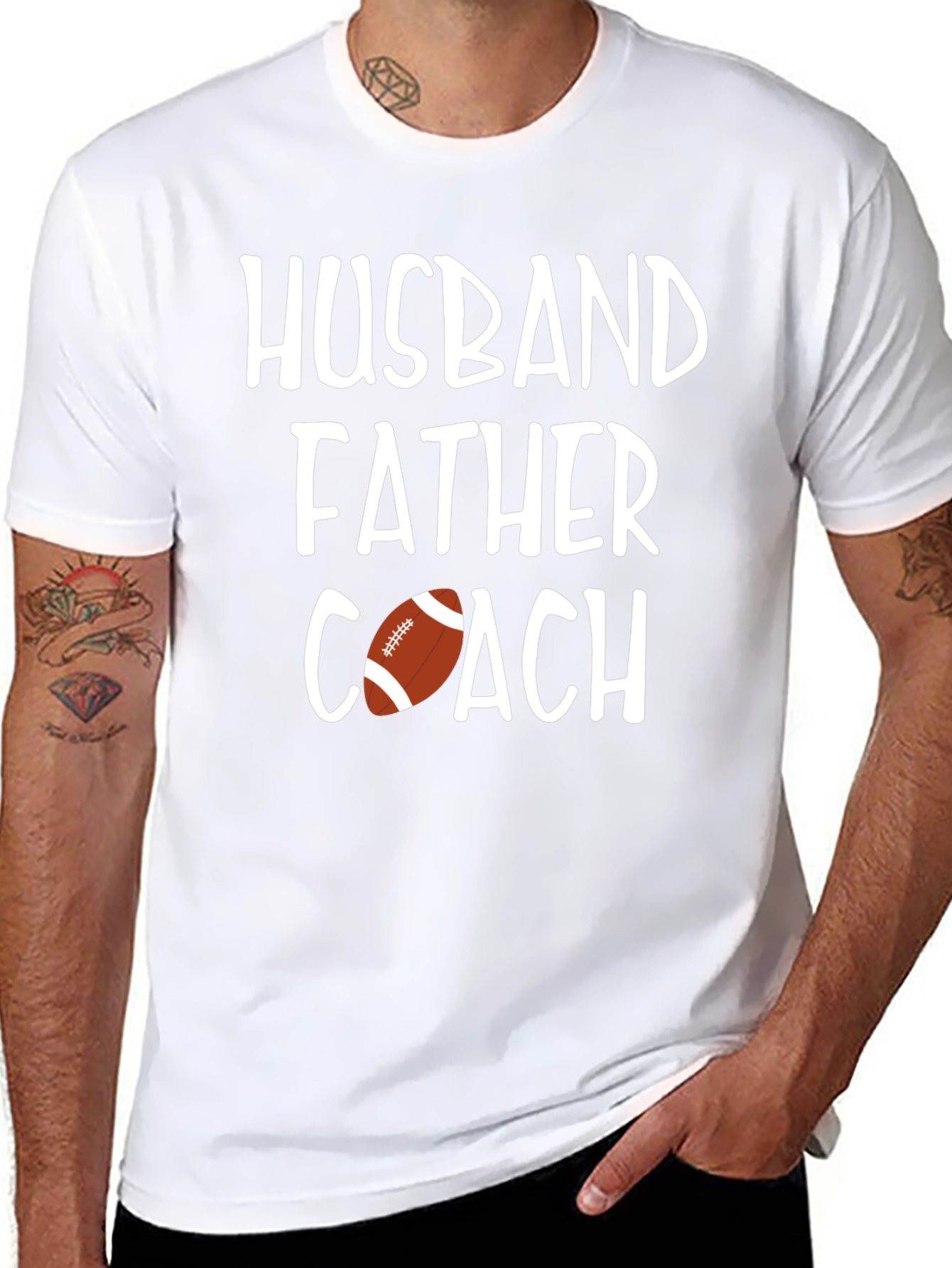 Husband Father Coach Graphic T-Shirt