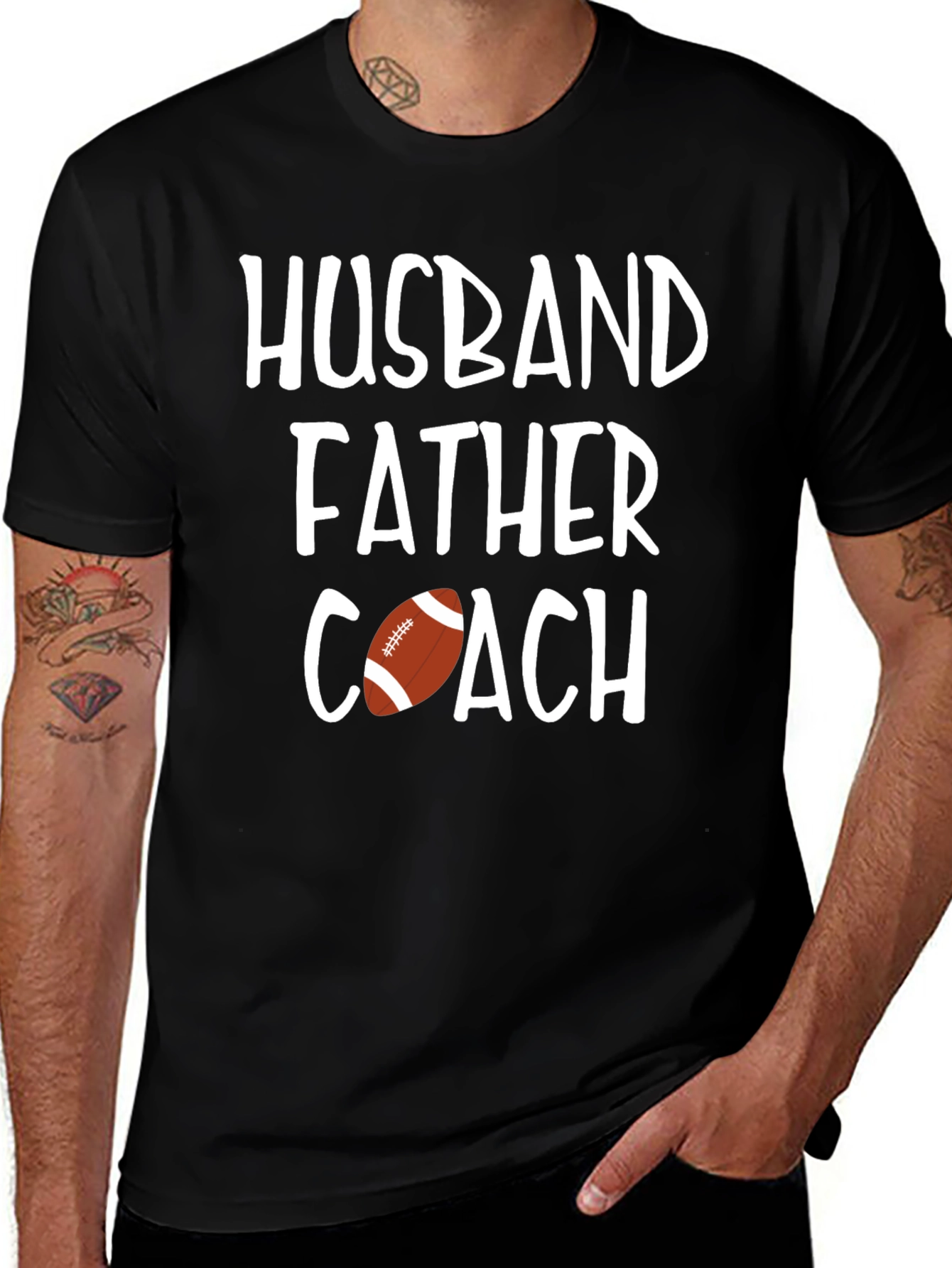 Husband Father Coach Graphic T-Shirt