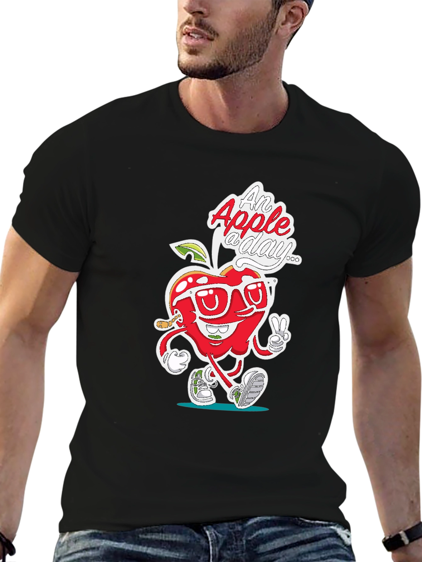 Cool Apple Graphic T-Shirt
