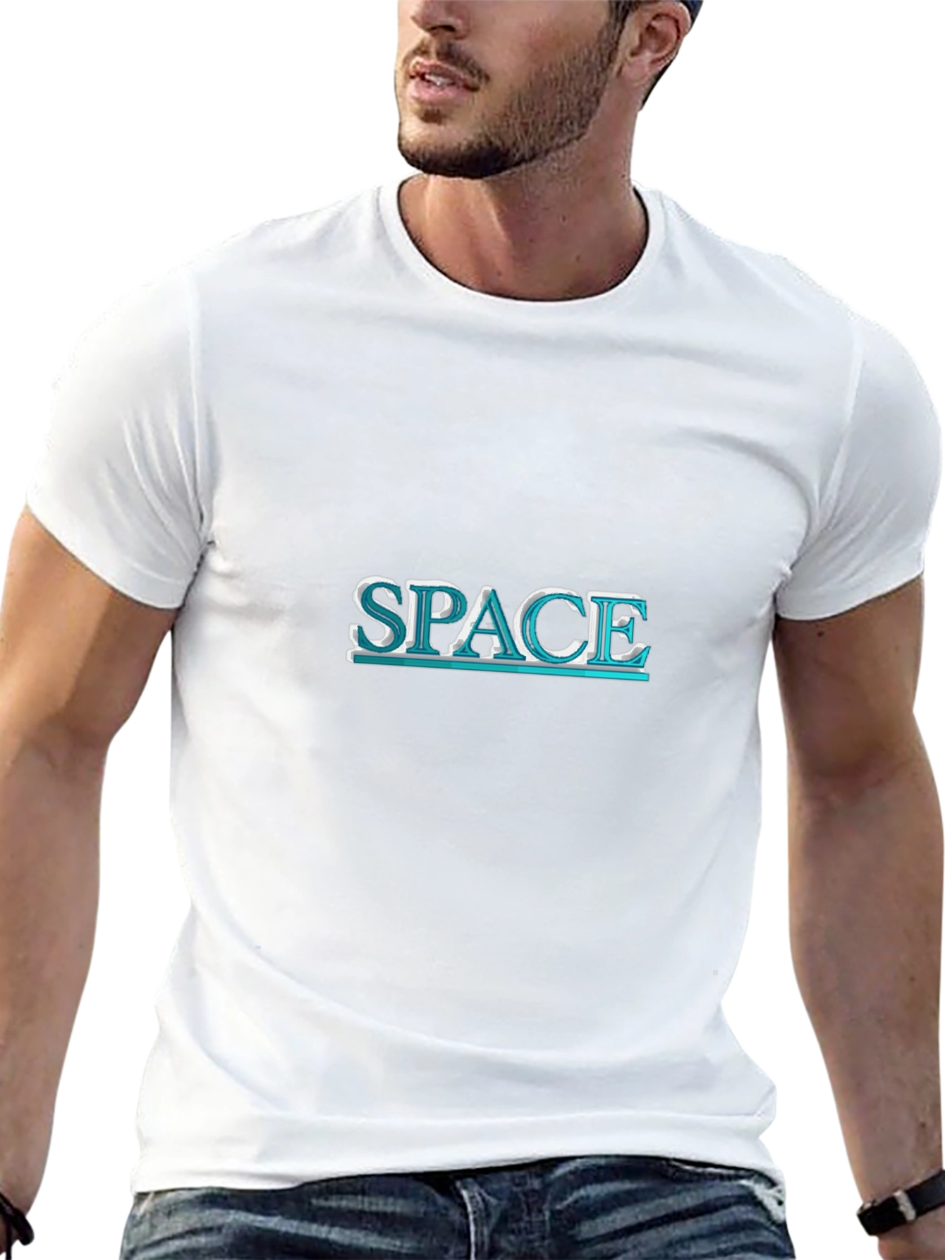 Space T-Shirt - Black Graphic Tee