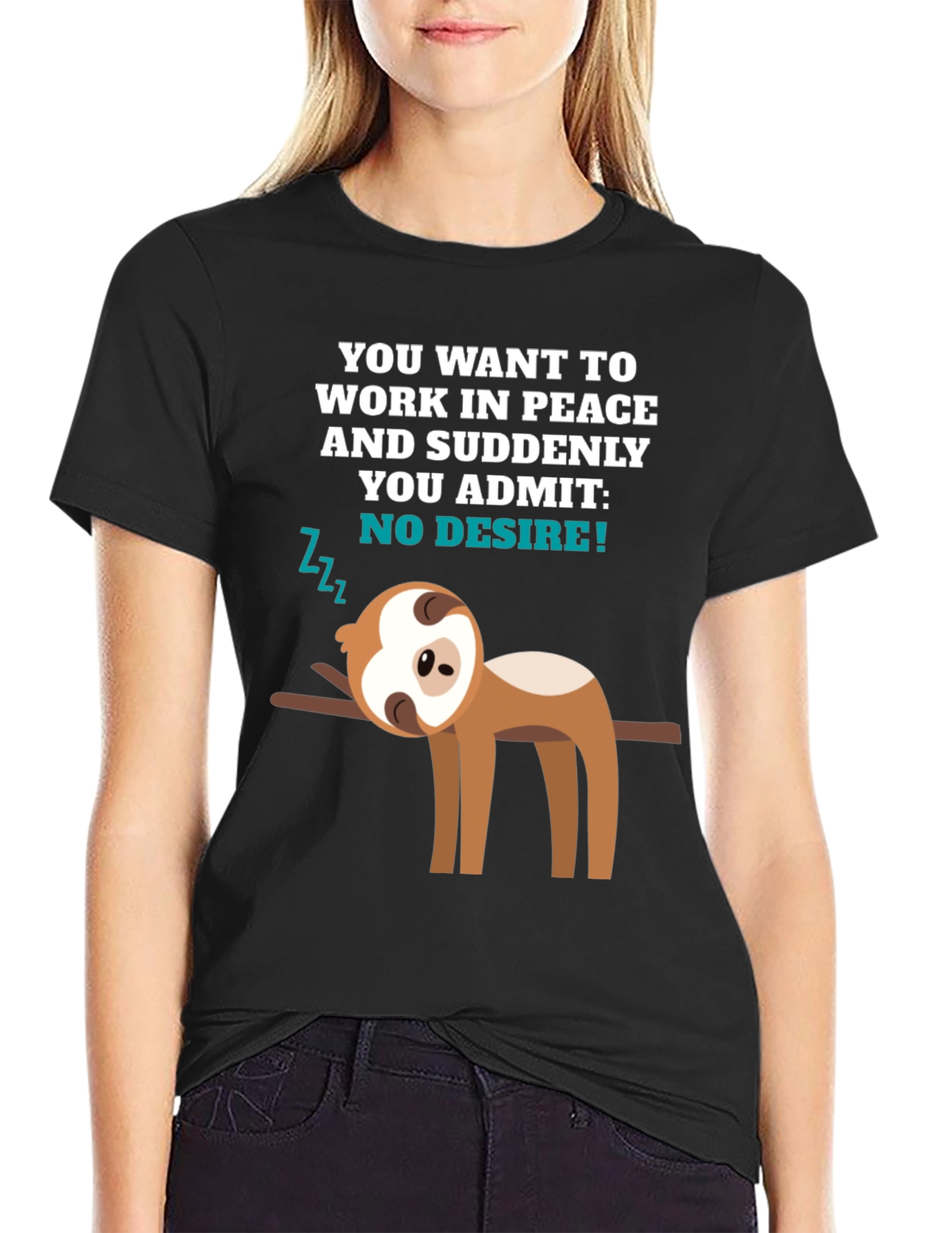 Sloth No Desire Tee - Peace & Relaxation