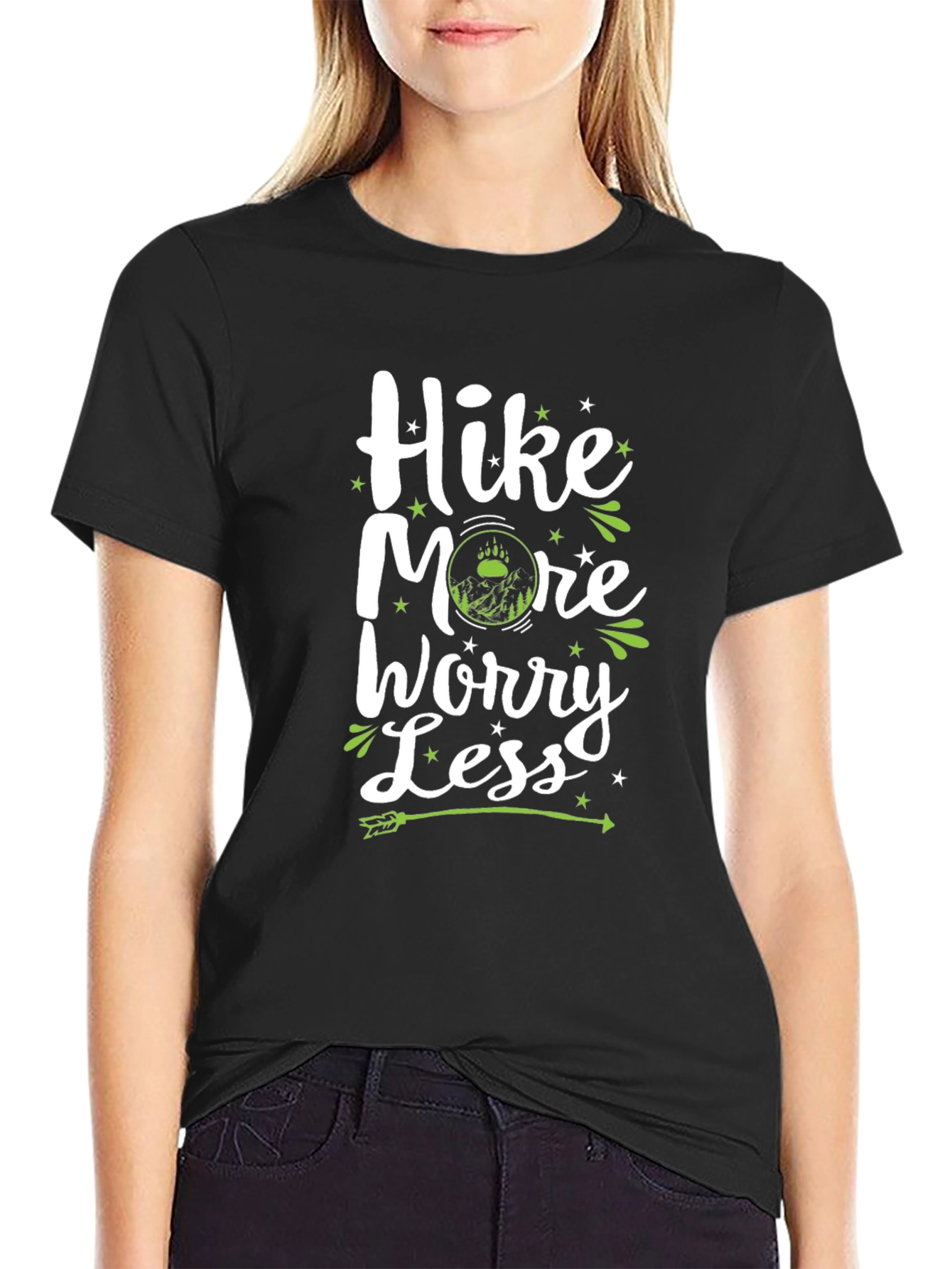 Hike More Worry Less Graphic T-Shirt