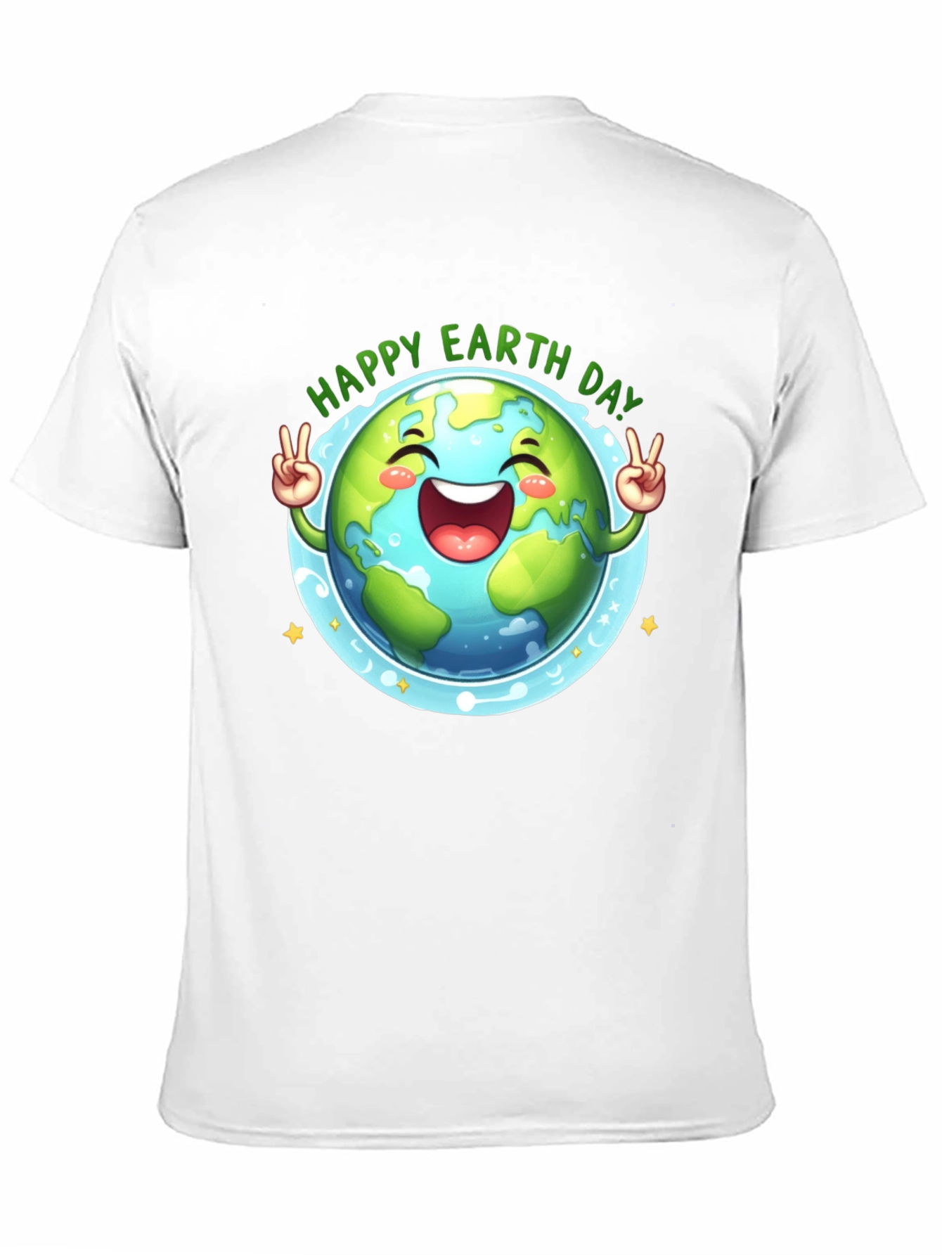 Happy Earth Day T-Shirt - Black Cotton Tee