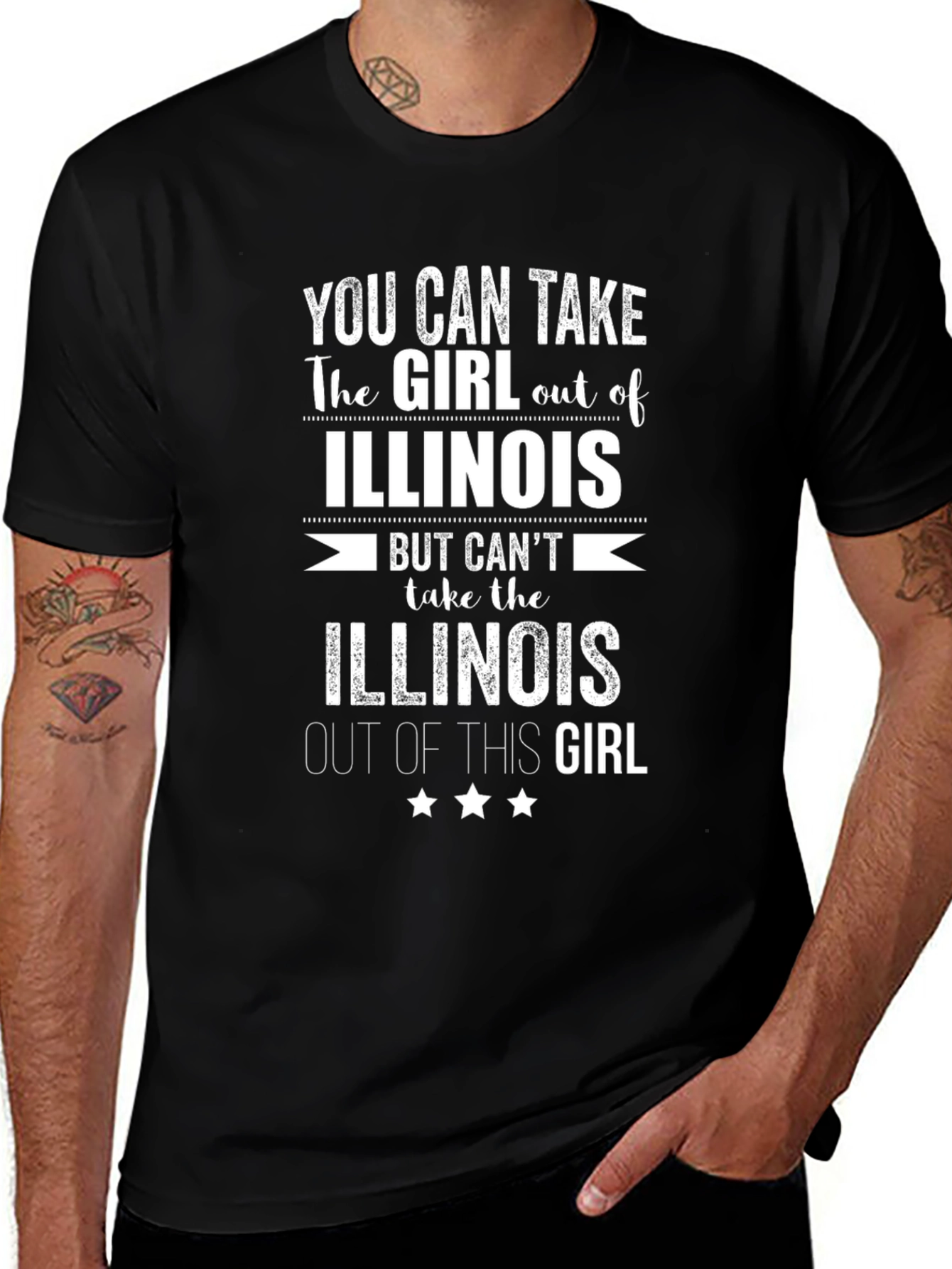 Illinois Girl T-Shirt - Novelty State Pride Tee
