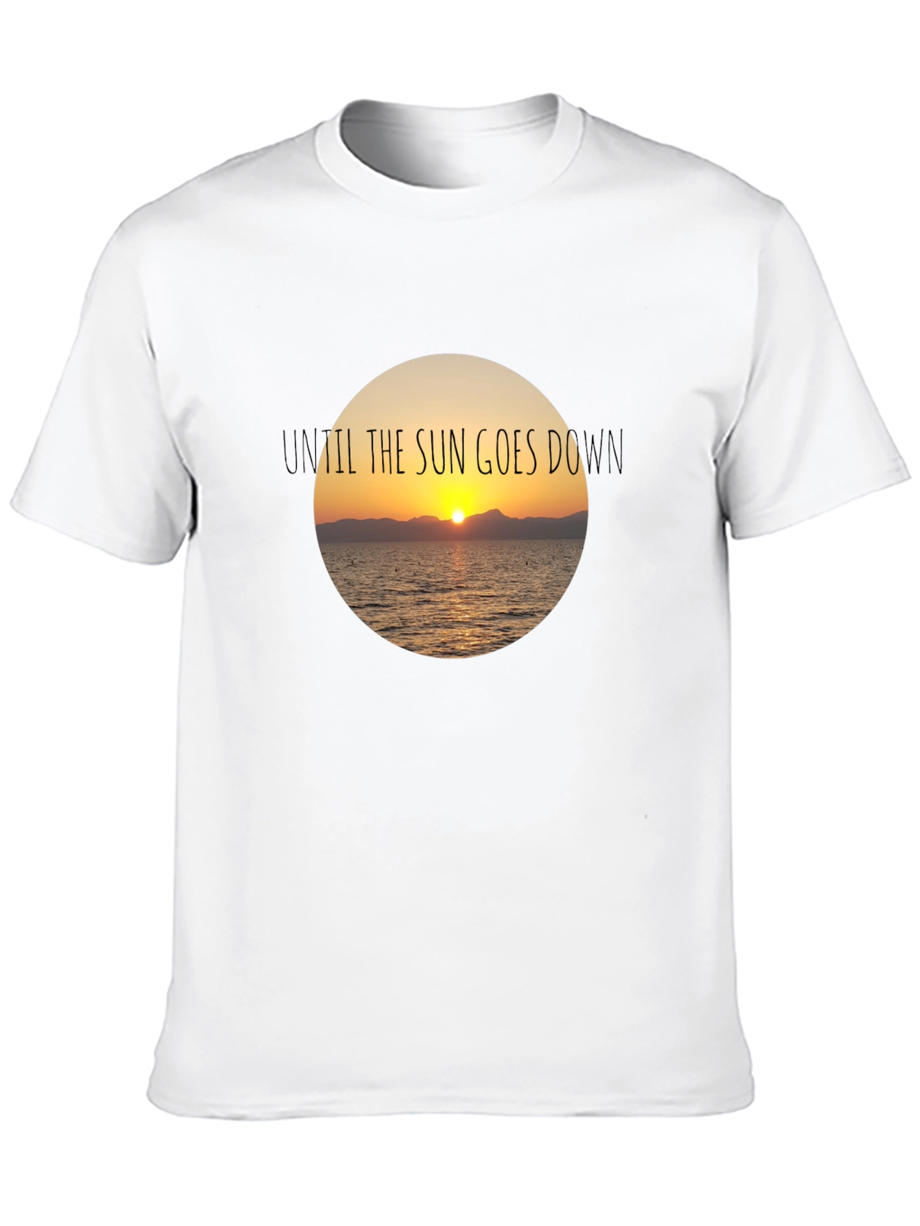 Sunset Graphic Black T-Shirt