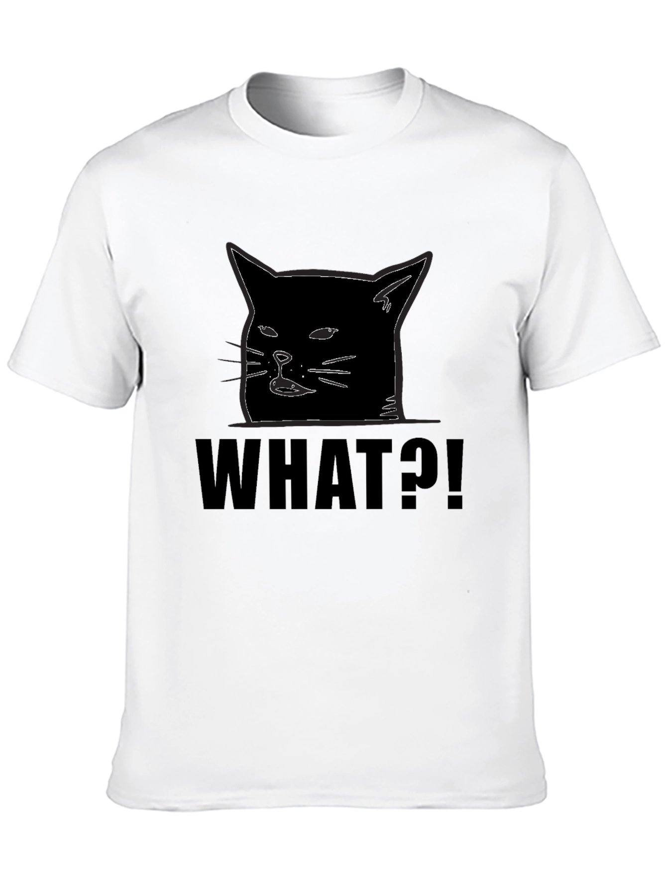 Woman Yelling at a Cat Meme Black T-Shirt