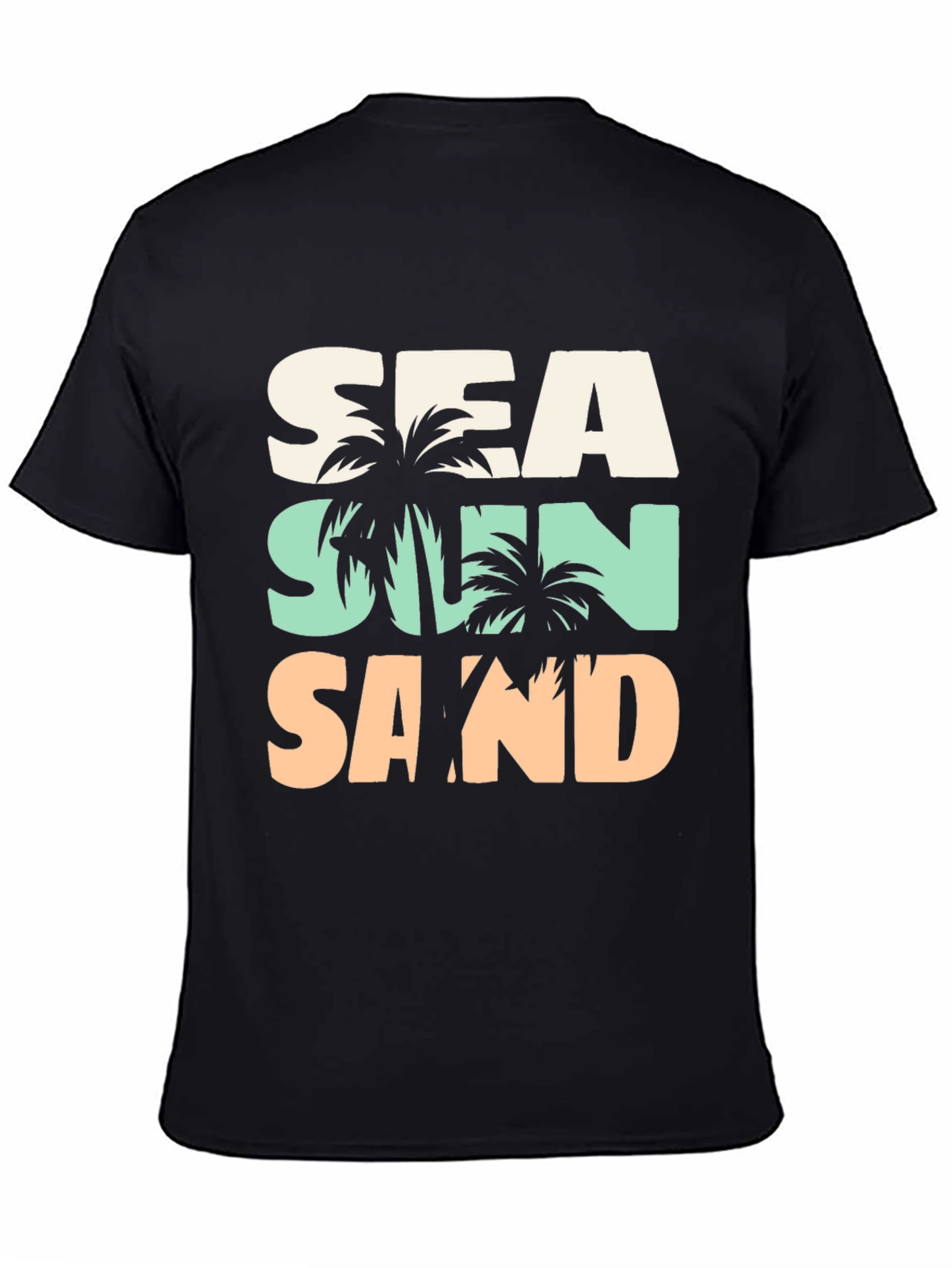 Sea Sun Sand Graphic T-Shirt - Vacation Vibes!