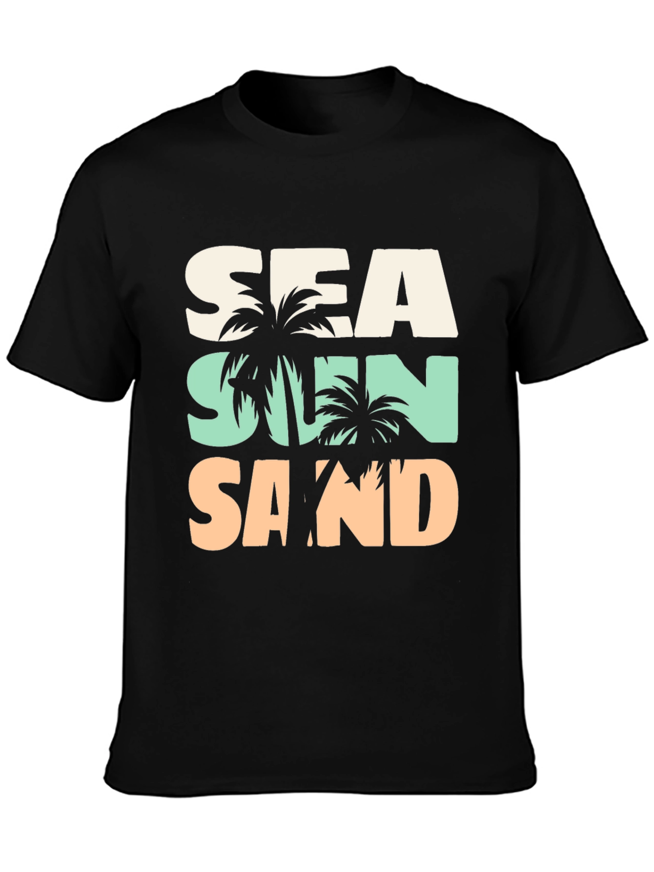 Sea Sun Sand Graphic T-Shirt - Vacation Vibes!