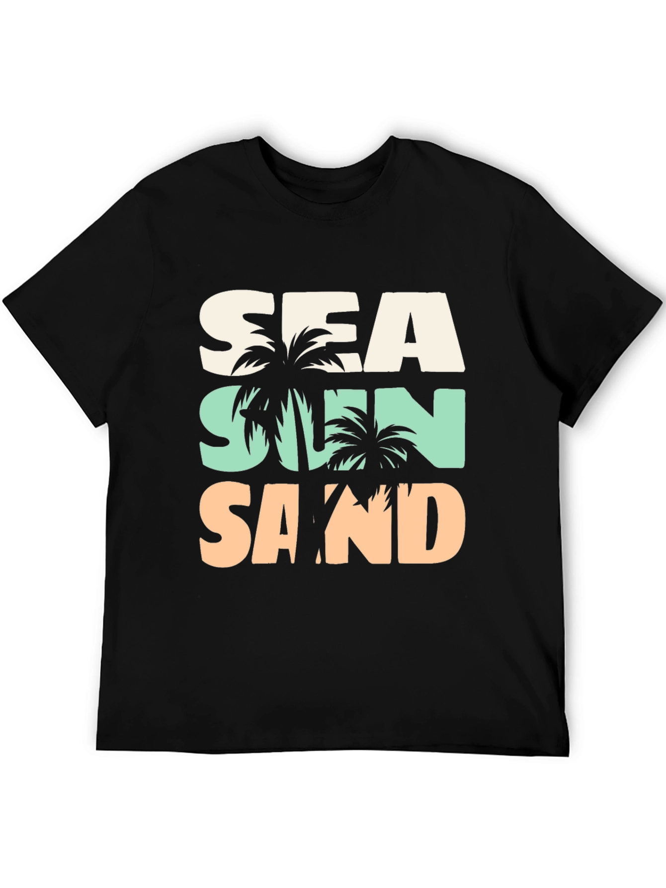 Sea Sun Sand Graphic T-Shirt - Vacation Vibes!