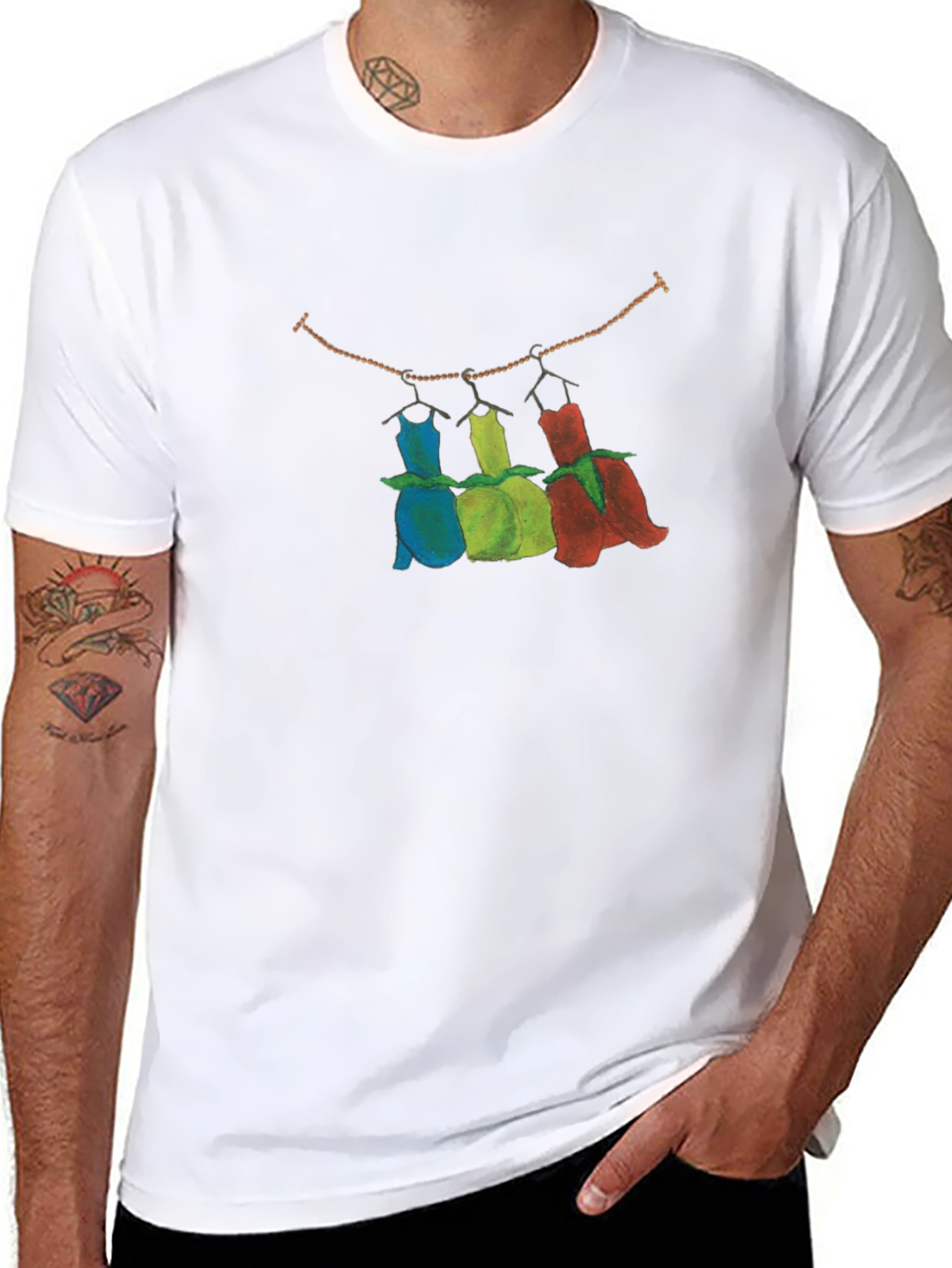 Rose Dress Trio T-Shirt