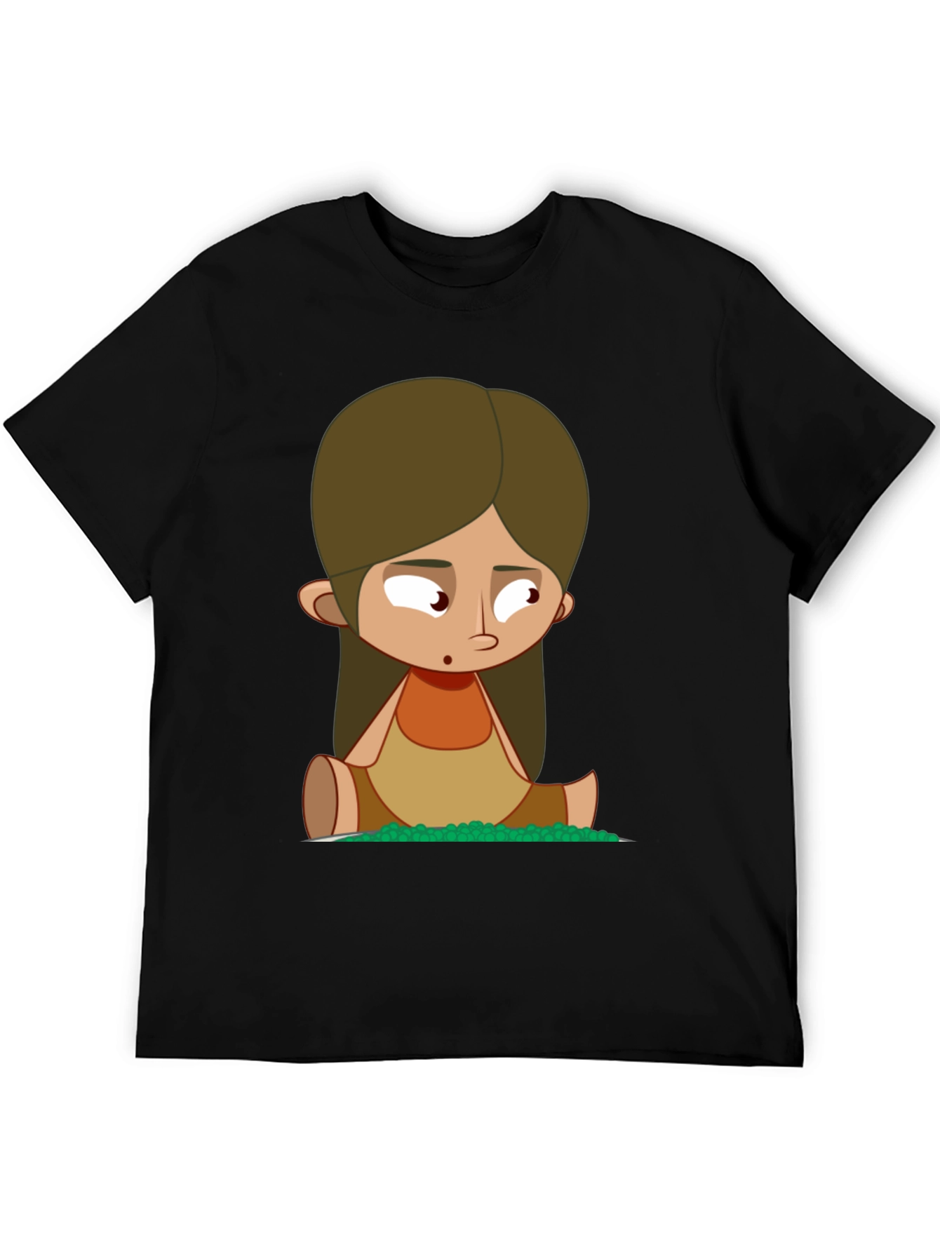 Cartoon Character Black T-Shirt