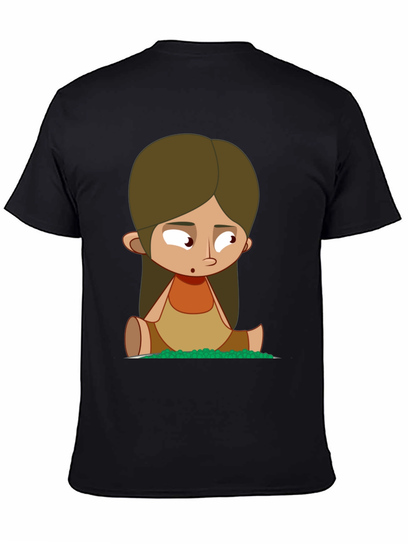 Cartoon Character Black T-Shirt