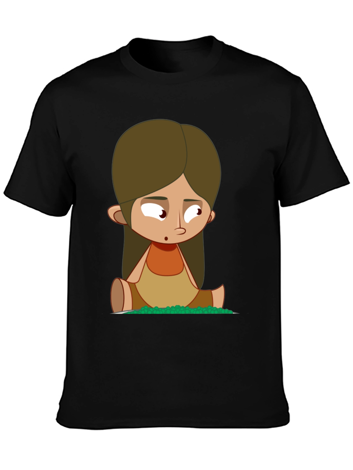 Cartoon Character Black T-Shirt
