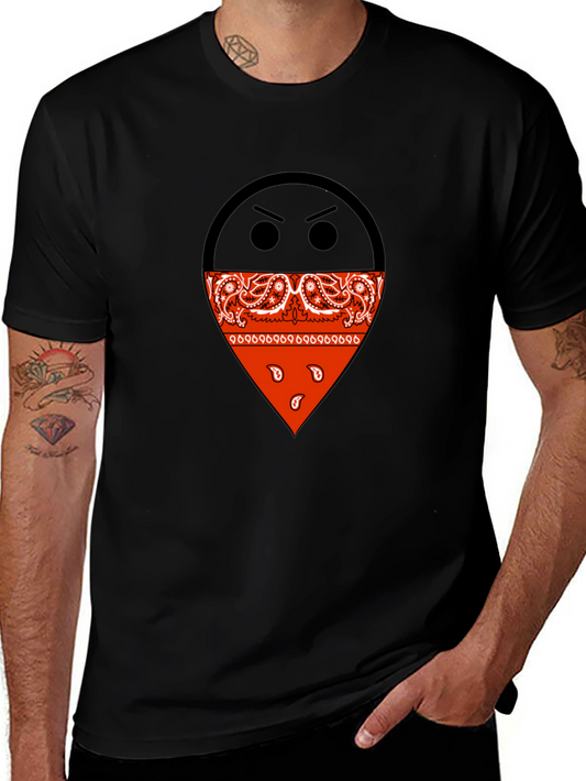 Bandana Emoji Black T-Shirt