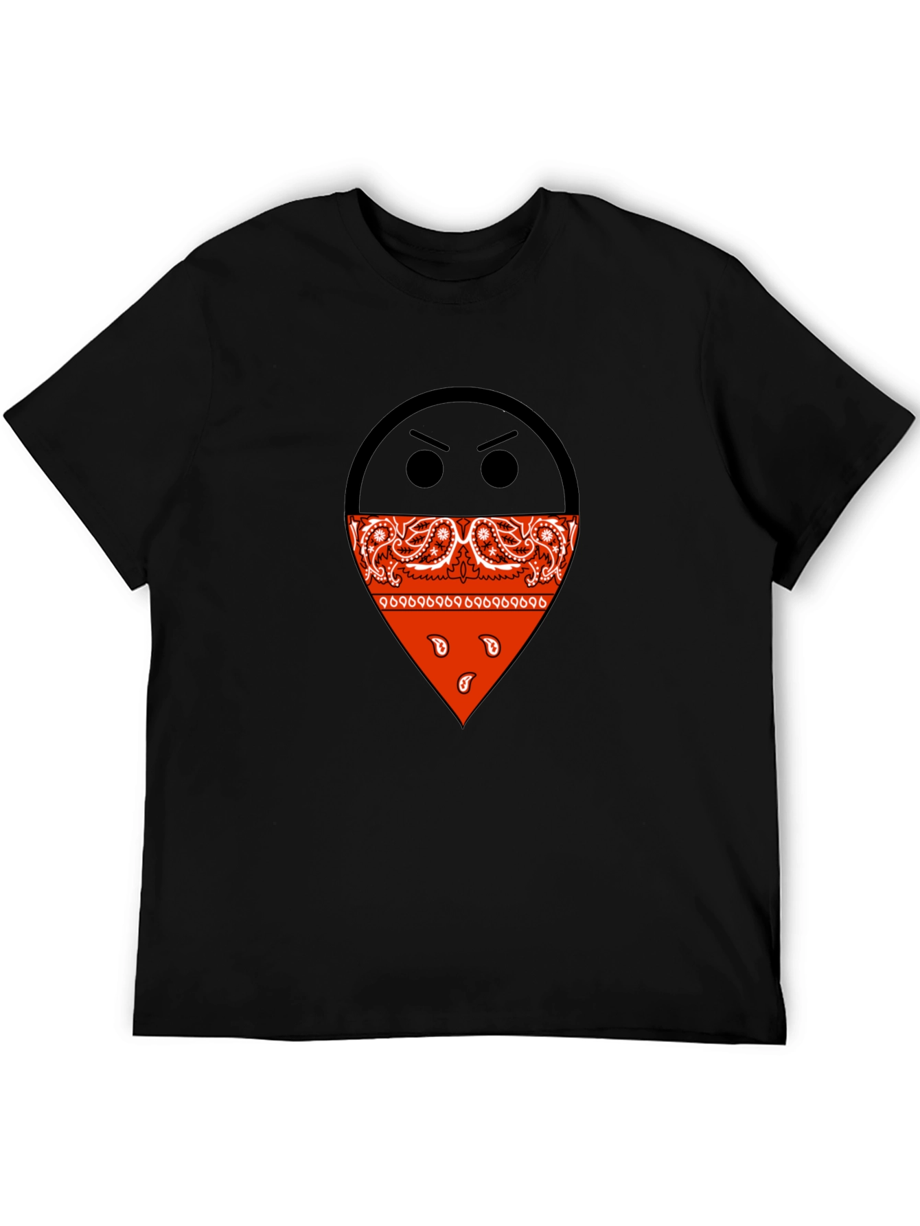 Bandana Emoji Black T-Shirt