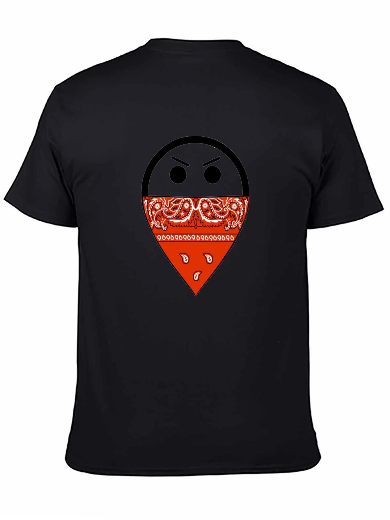 Bandana Emoji Black T-Shirt