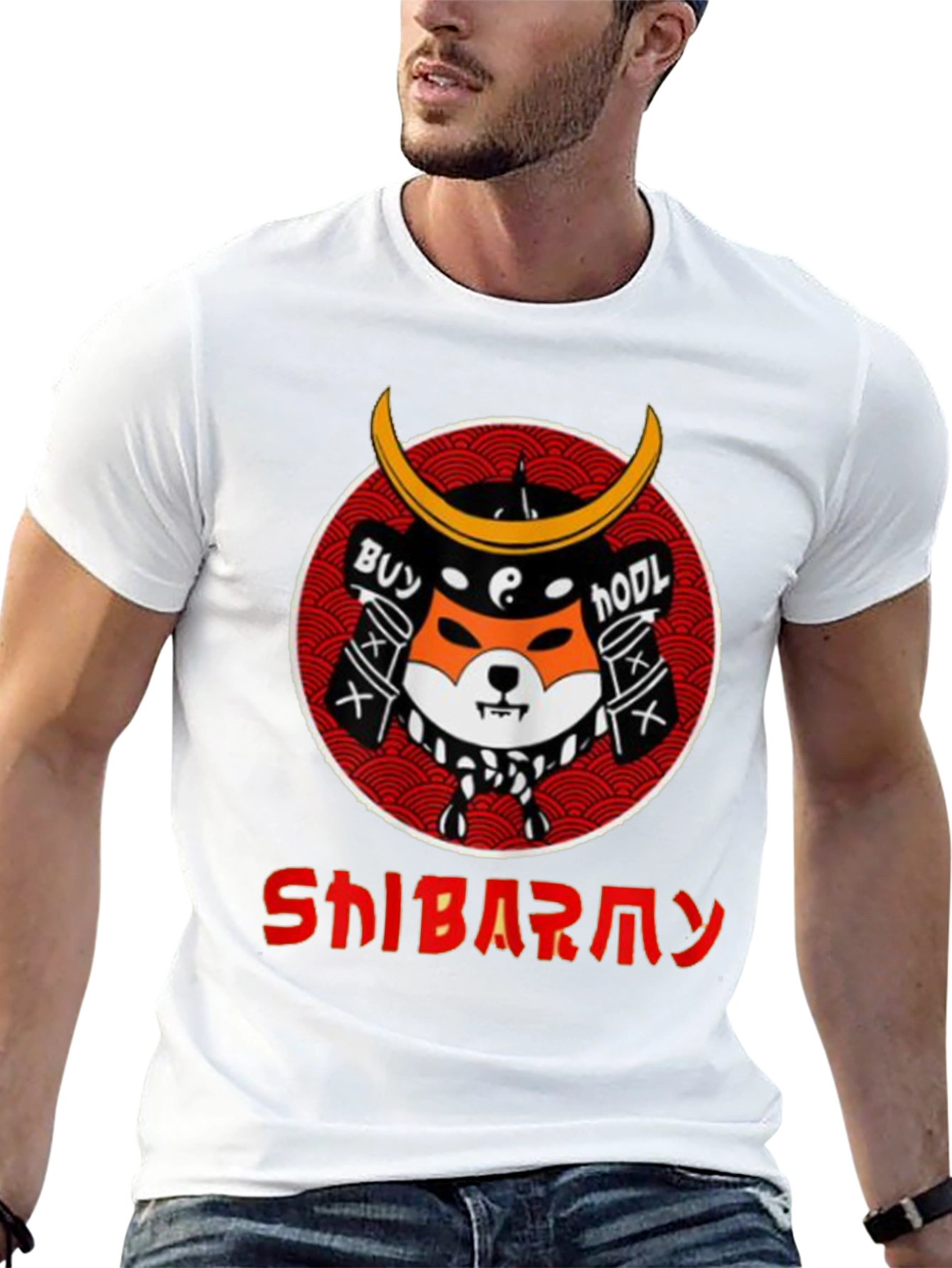 Shiba Inu Samurai T-Shirt - Crypto HODL Tee