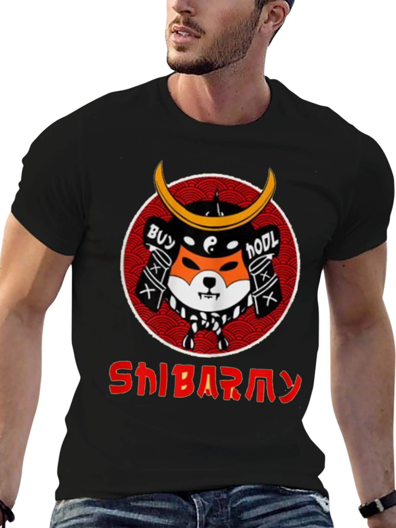 Shiba Inu Samurai T-Shirt - Crypto HODL Tee