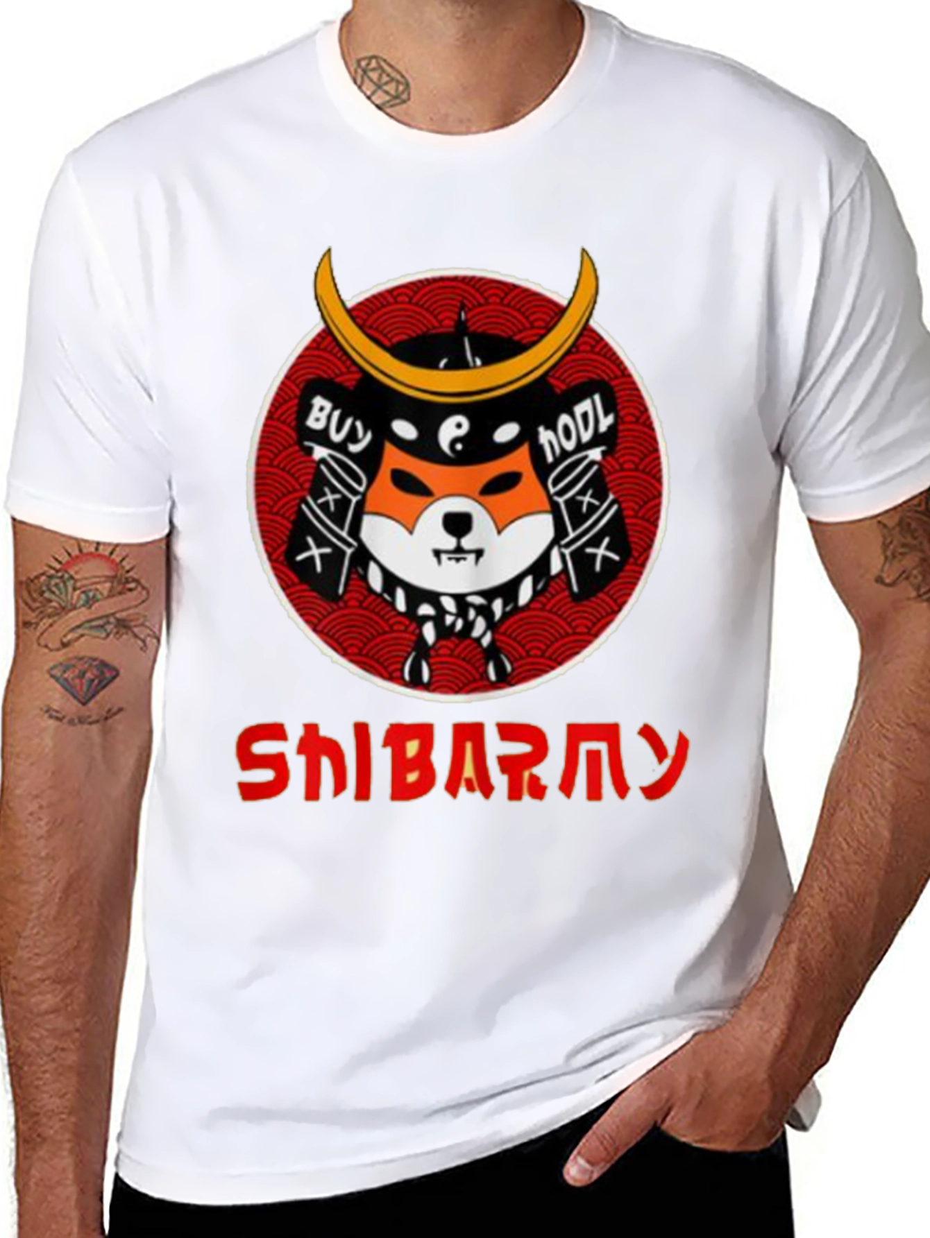 Shiba Inu Samurai T-Shirt - Crypto HODL Tee