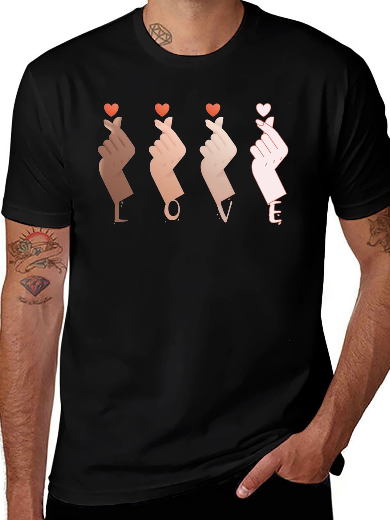 LOVE Finger Heart T-Shirt