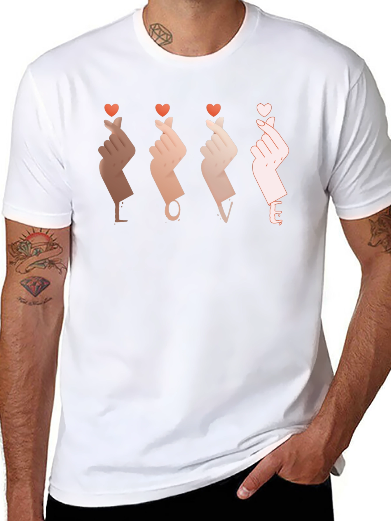 LOVE Finger Heart T-Shirt