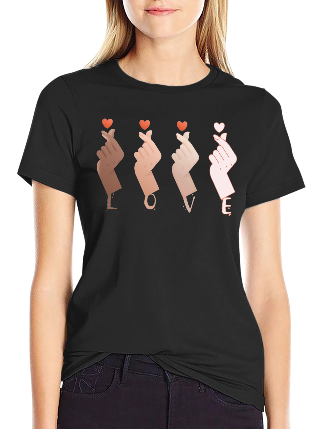 LOVE Finger Heart T-Shirt