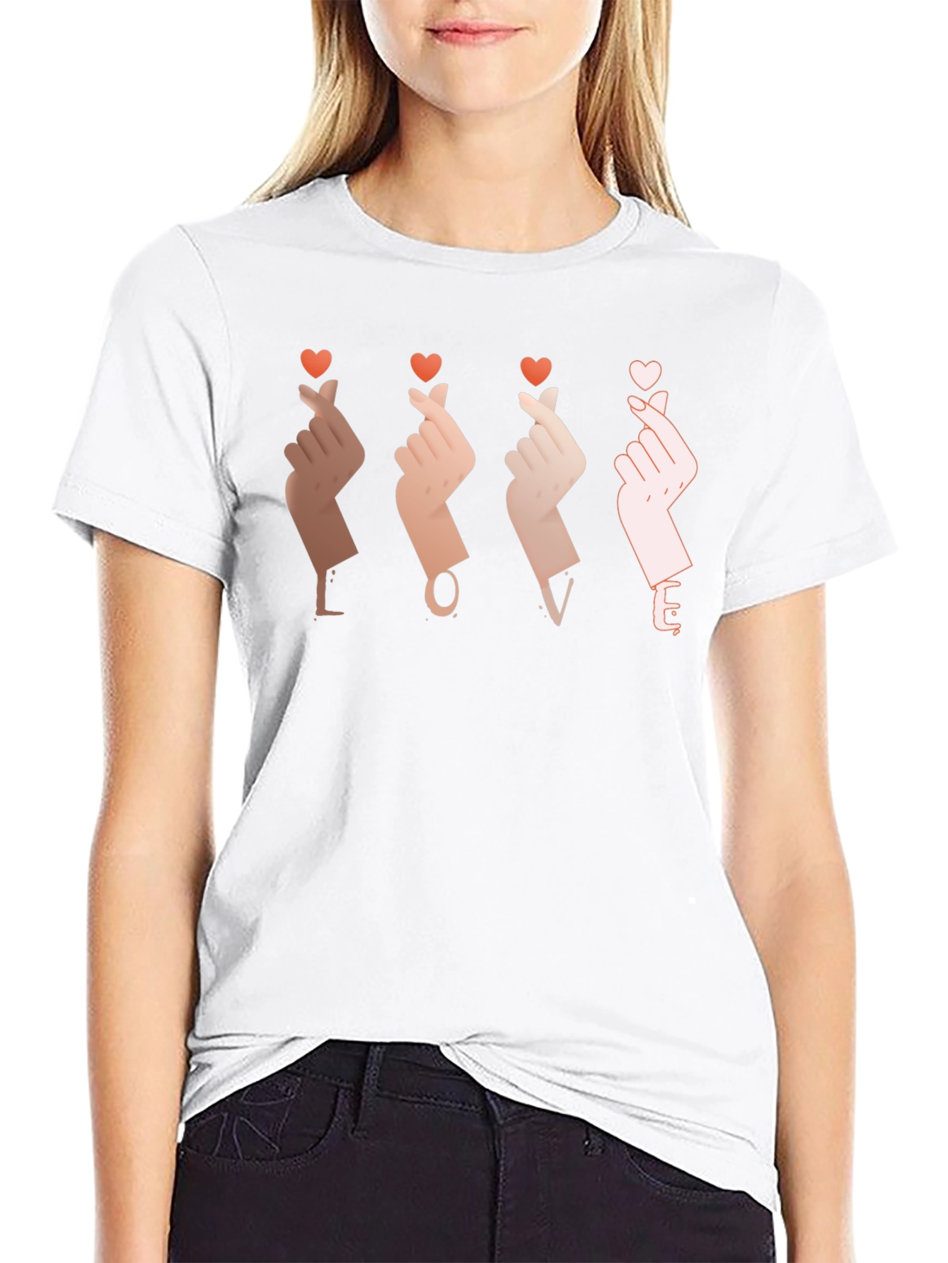 LOVE Finger Heart T-Shirt