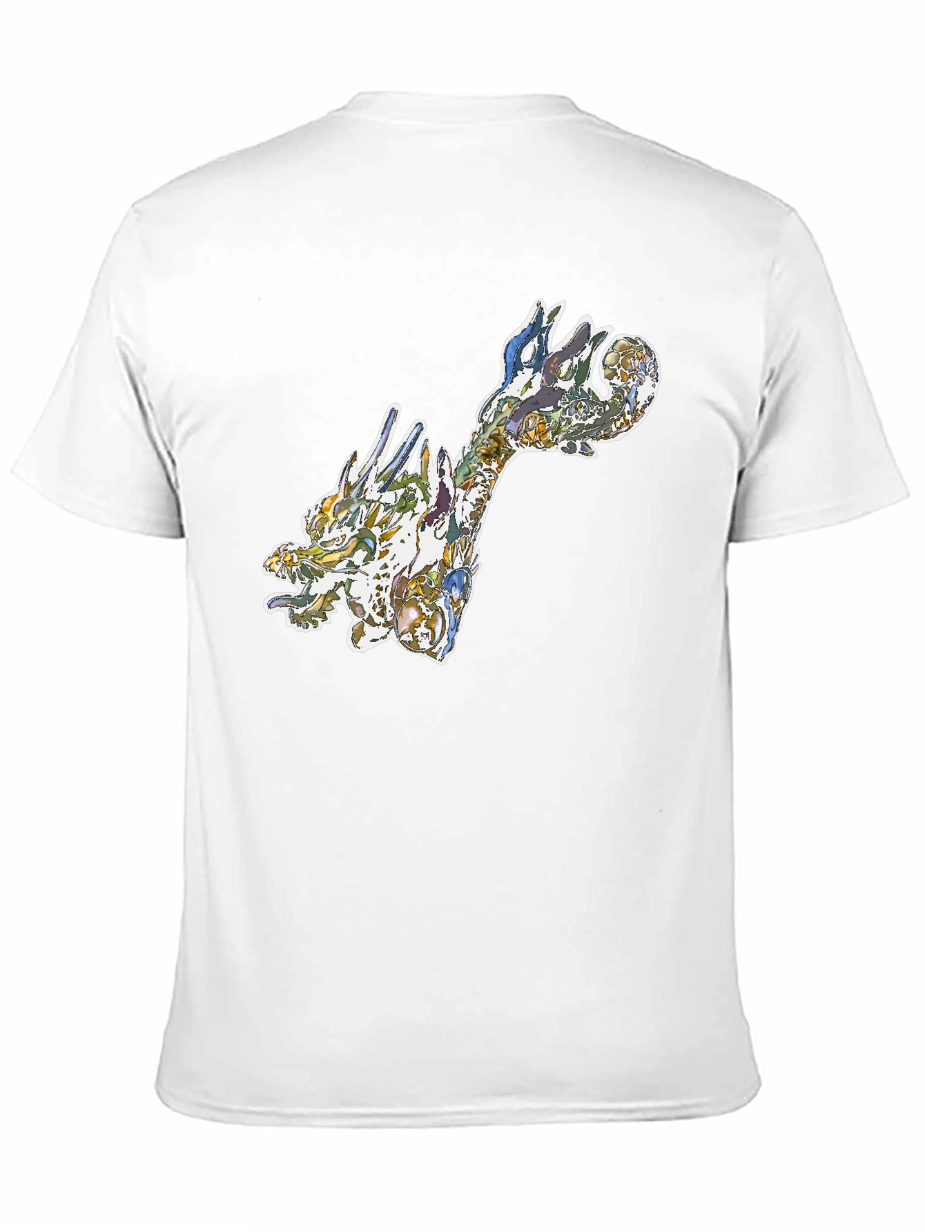 Dragon Art Graphic Tee - Black