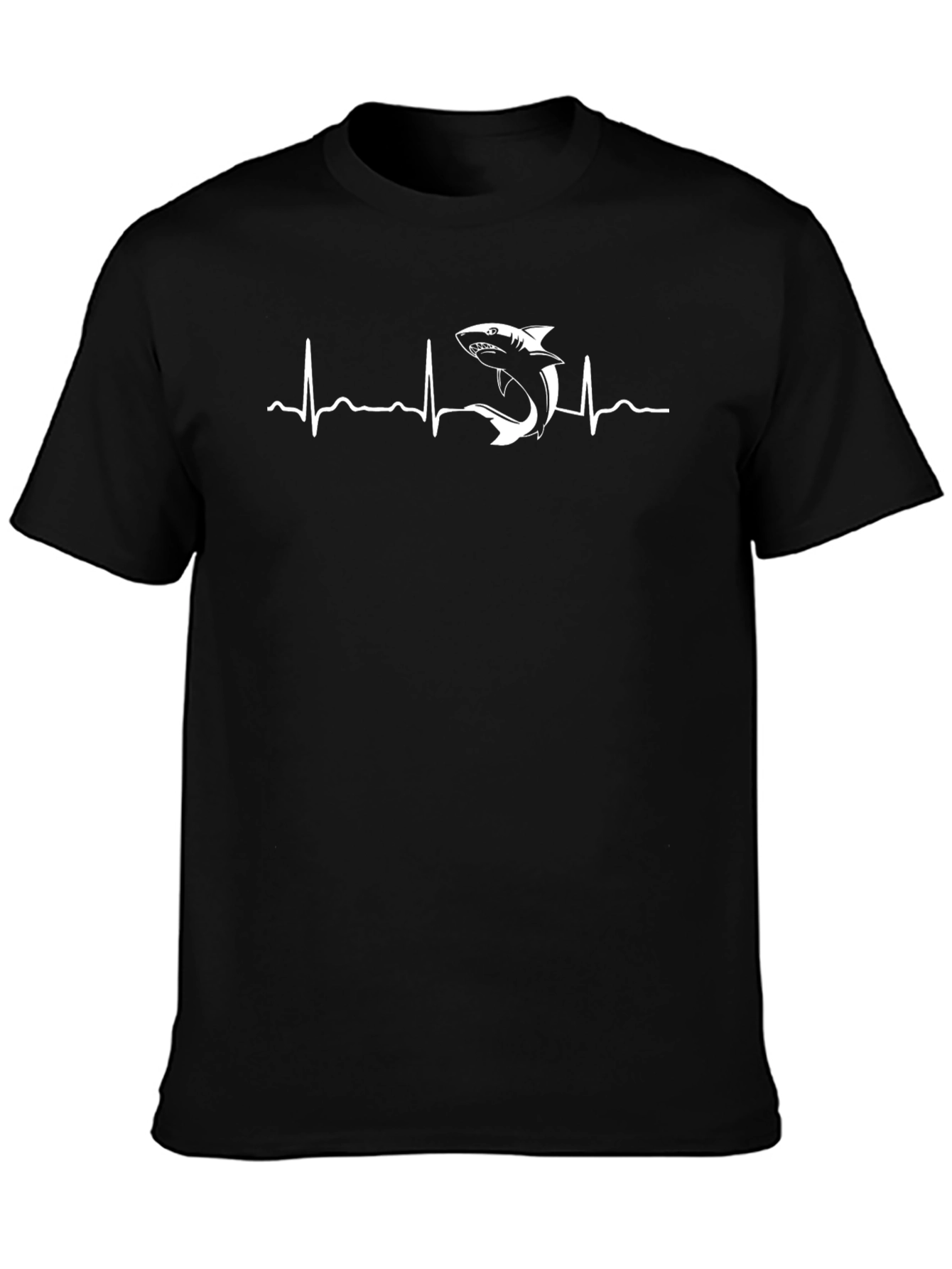 Shark Heartbeat T-Shirt - Stylish Graphic Tee