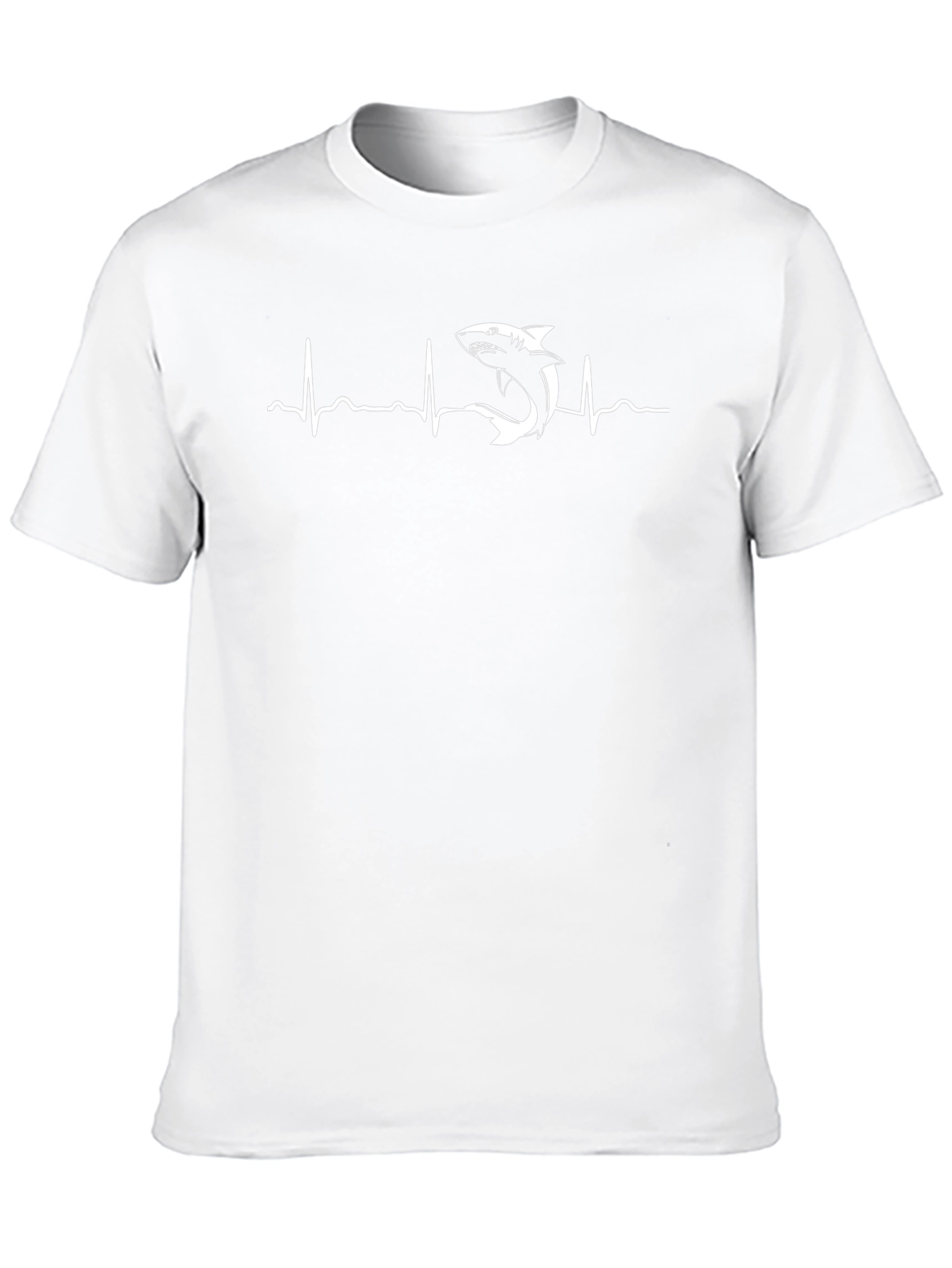 Shark Heartbeat T-Shirt - Stylish Graphic Tee