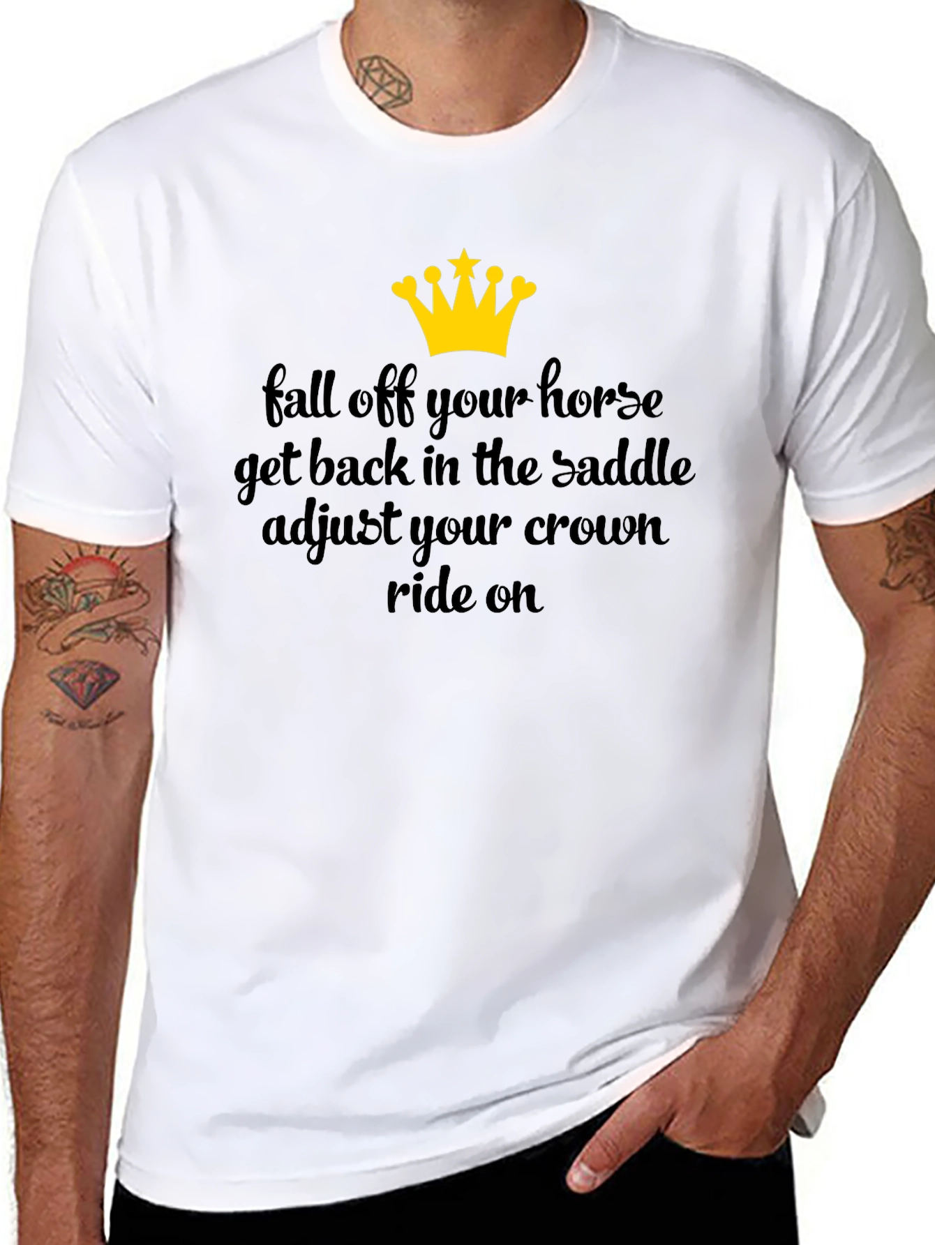 Fall Off Horse Adjust Crown Graphic Tee