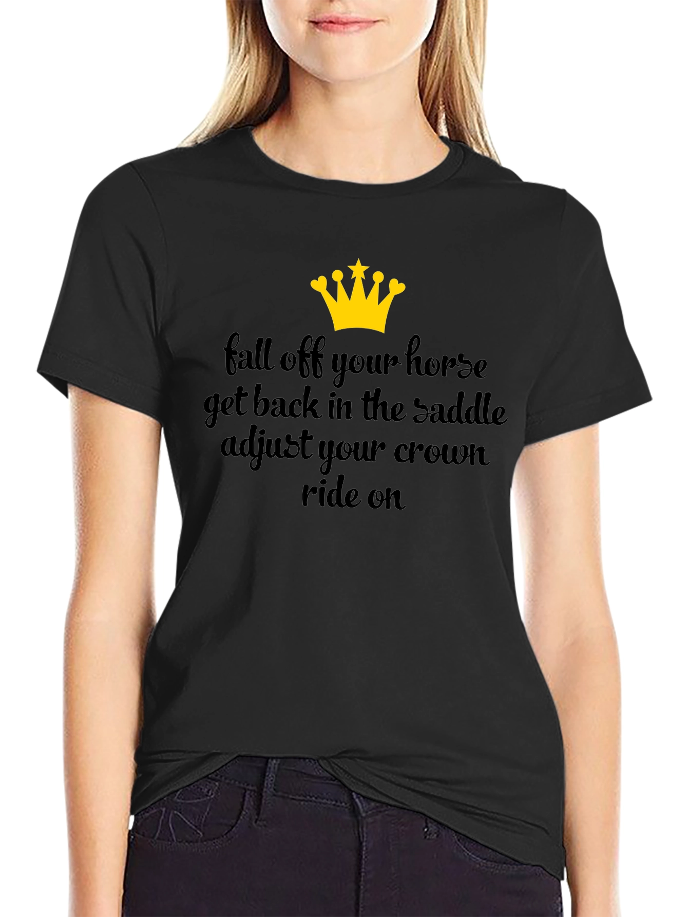 Fall Off Horse Adjust Crown Graphic Tee