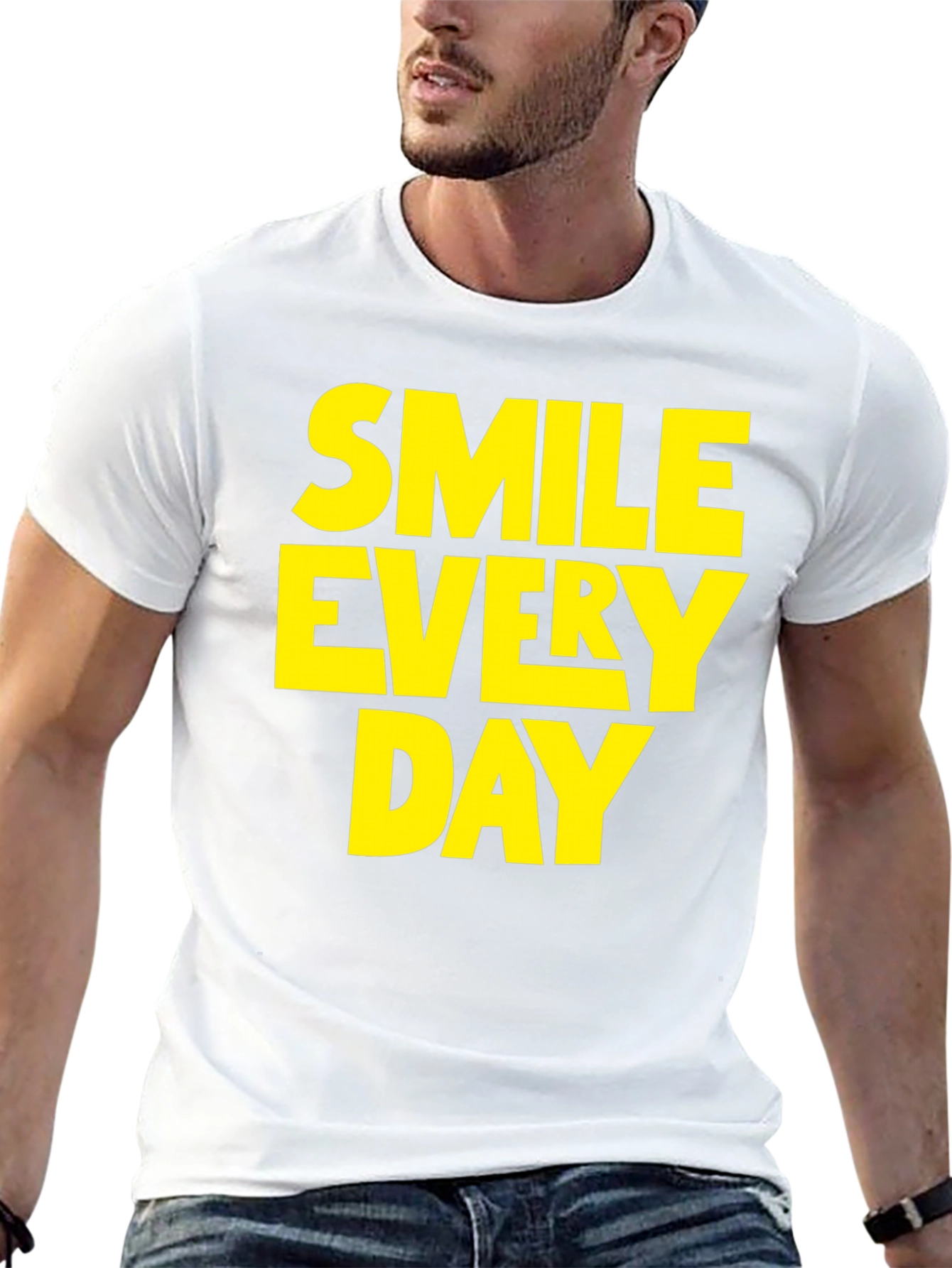 Smile Everyday Graphic Tee - Black