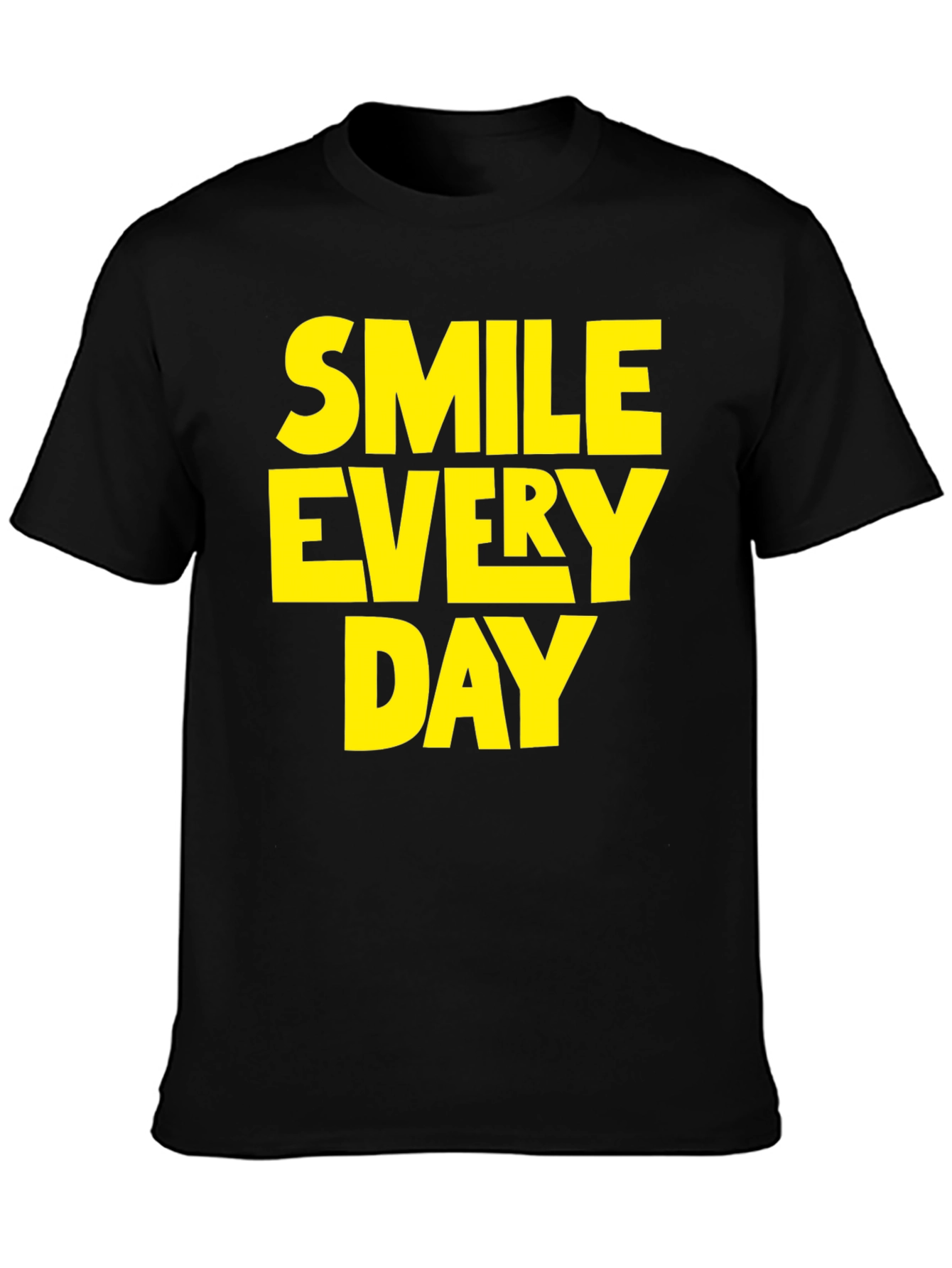 Smile Everyday Graphic Tee - Black