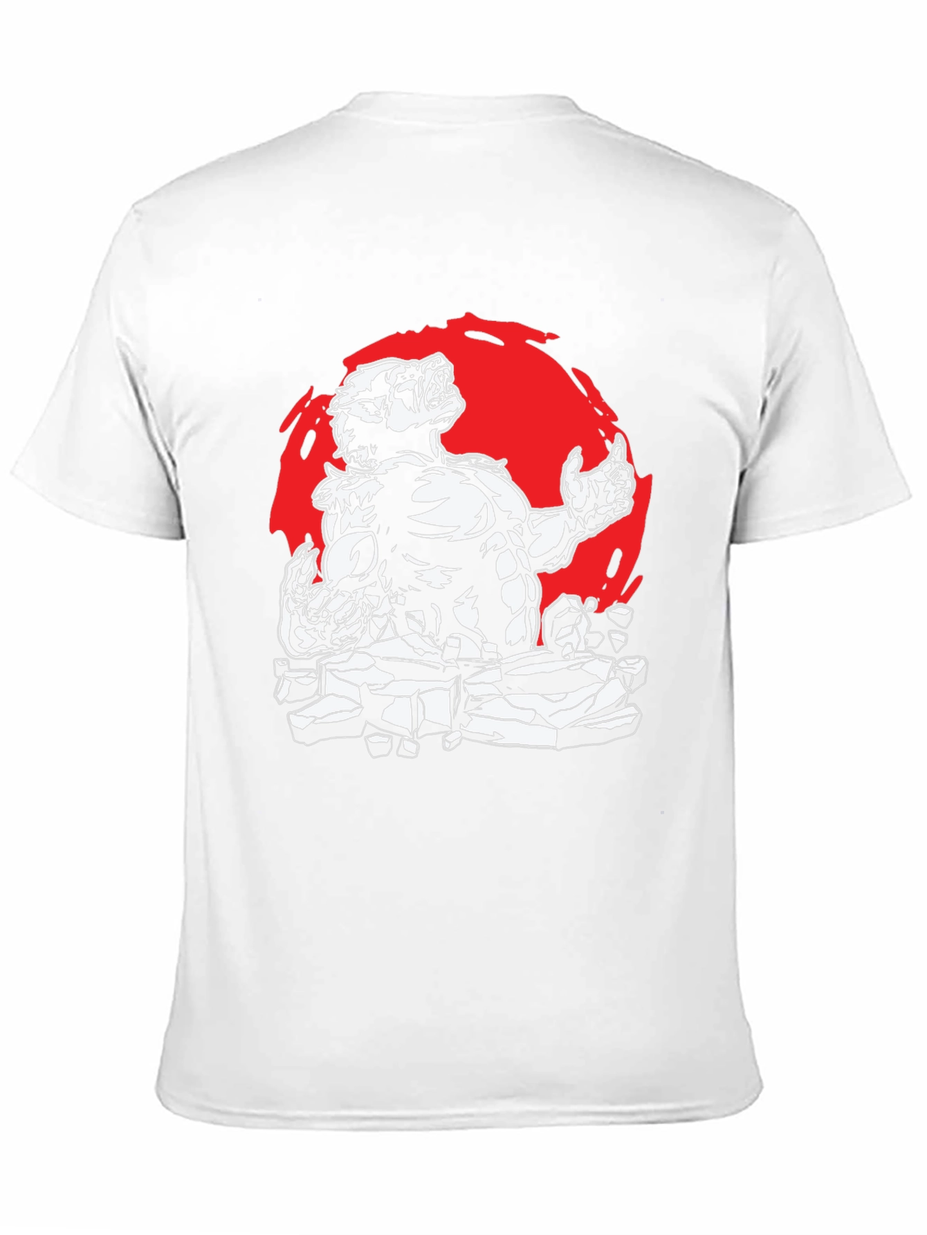 Werewolf Graphic Tee - Black Cotton Shirt