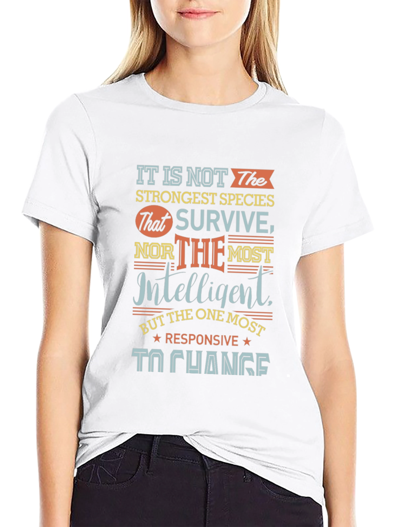 Motivational T-Shirt - Adapt to Change