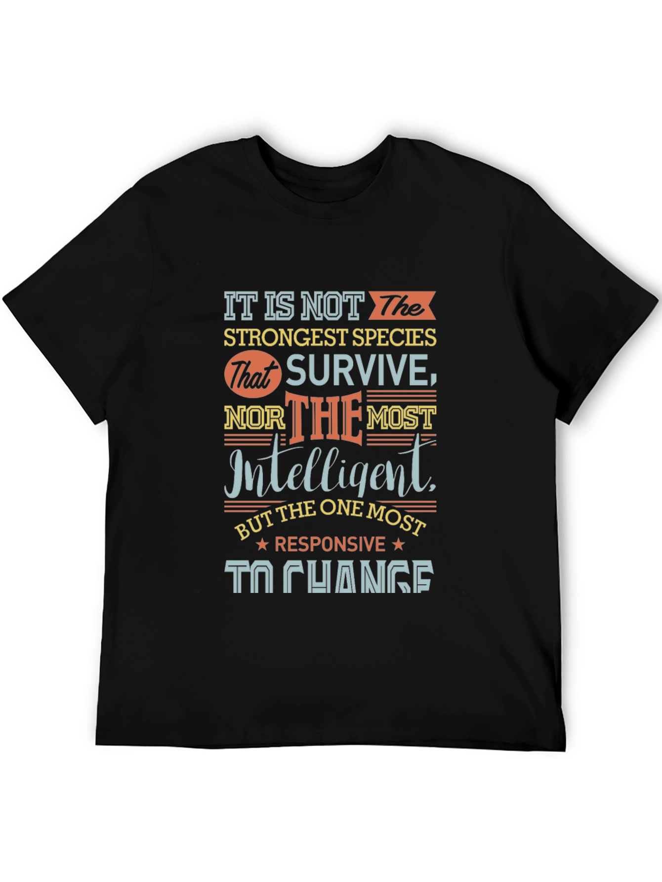 Motivational T-Shirt - Adapt to Change