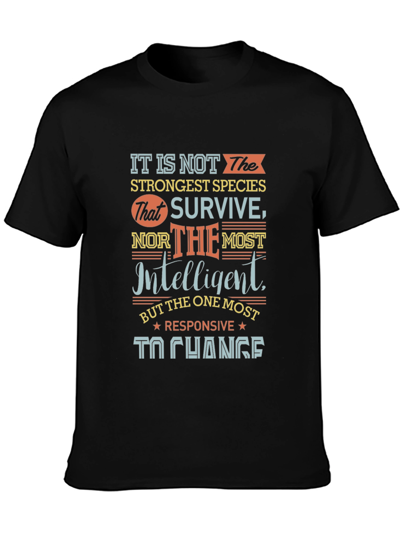 Motivational T-Shirt - Adapt to Change