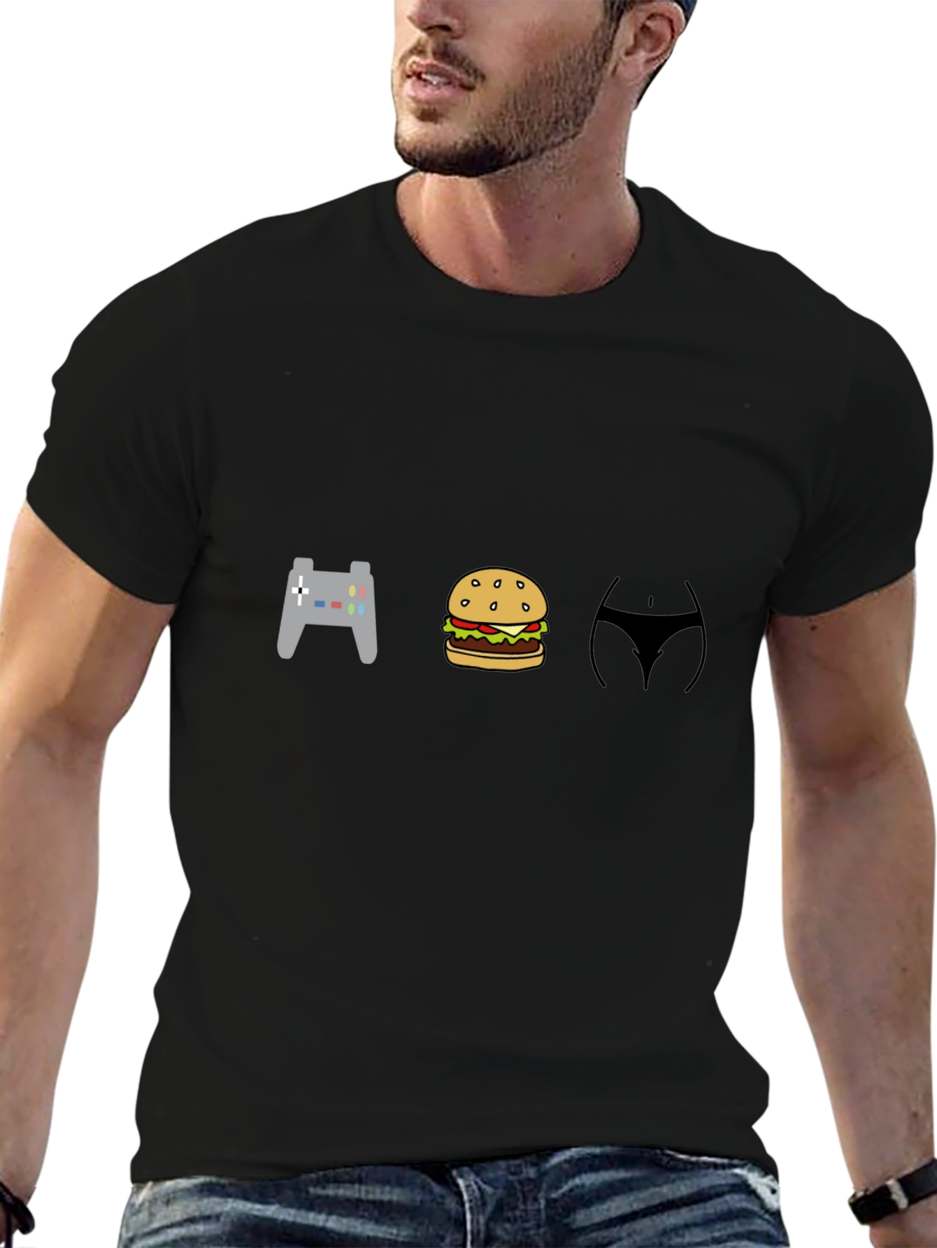 Gamer Food Lover Tee - Eat Play Love