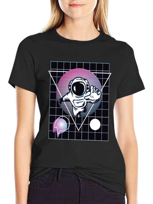 Retro Astronaut Graphic Tee - Cool Space Design